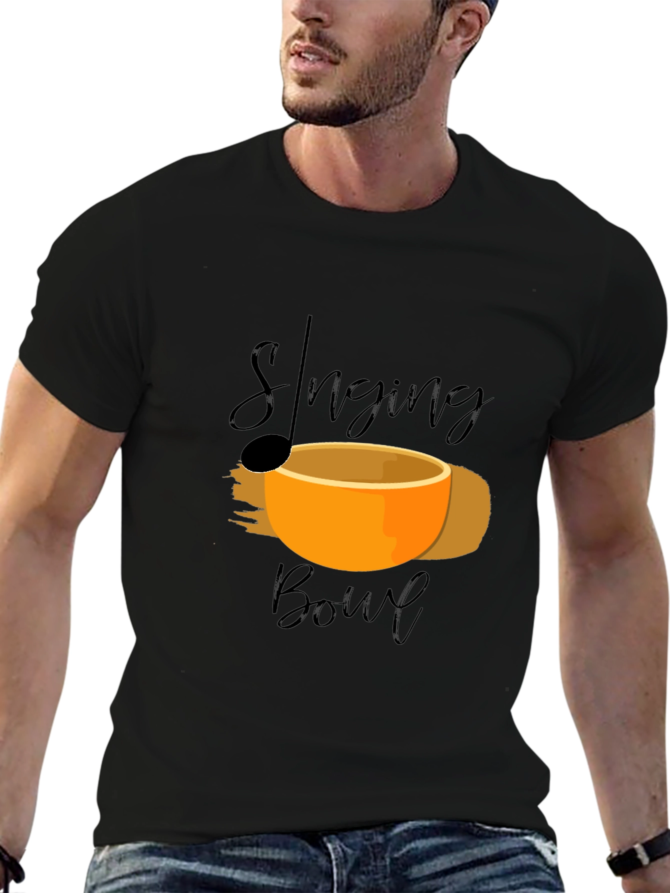 Singing Bowl Graphic Tee -  Relaxation Meditation Shirt