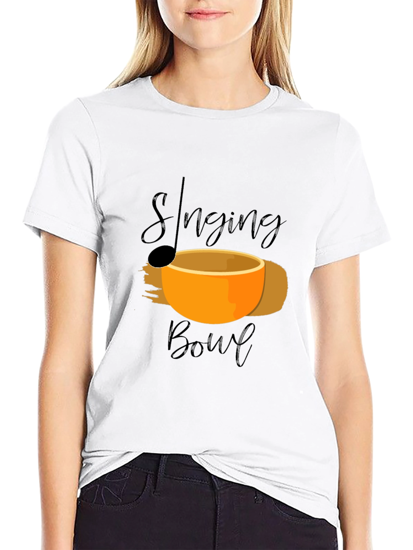 Singing Bowl Graphic Tee -  Relaxation Meditation Shirt