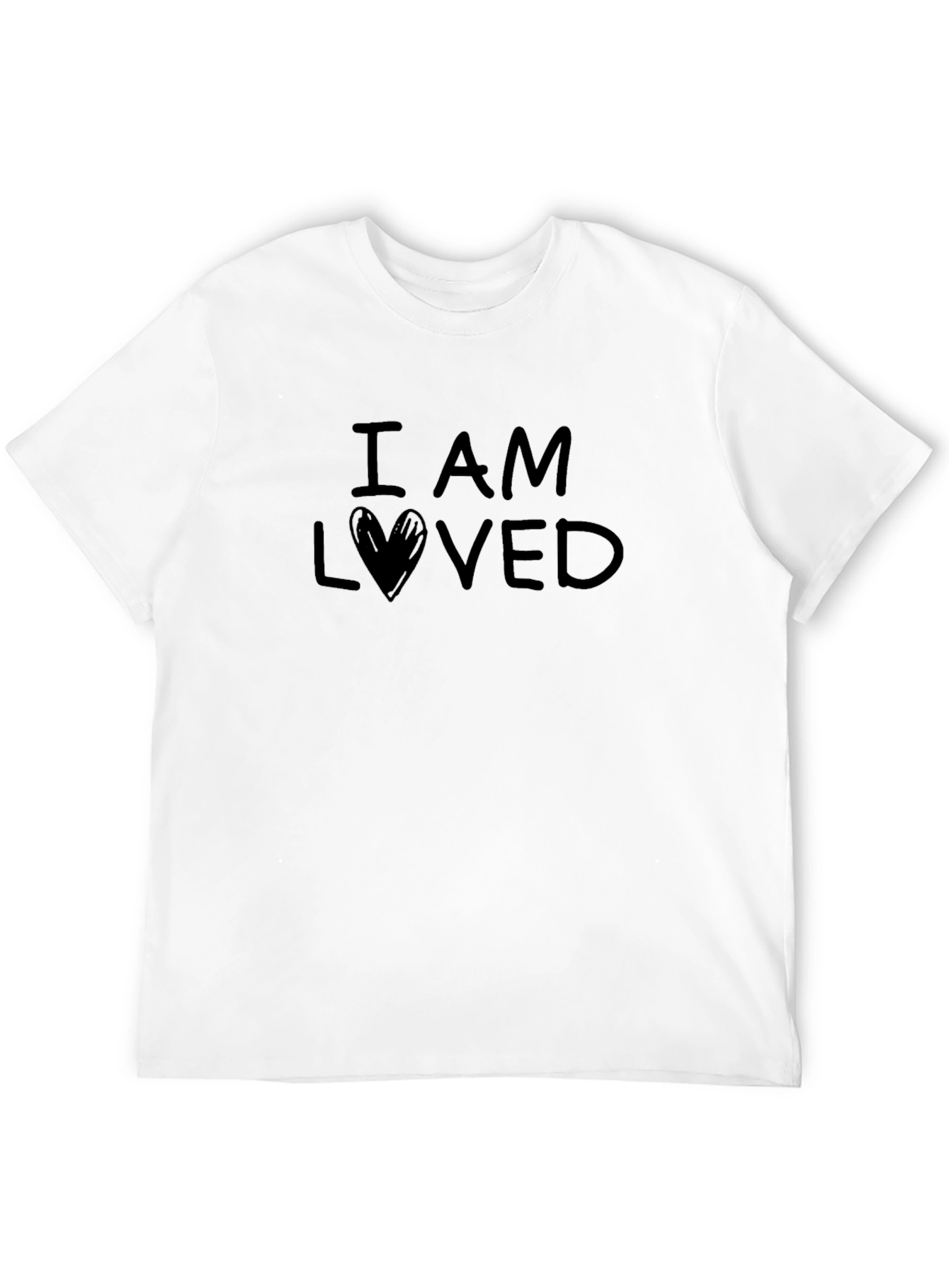 I Am Loved Graphic Tee - Black Casual Shirt