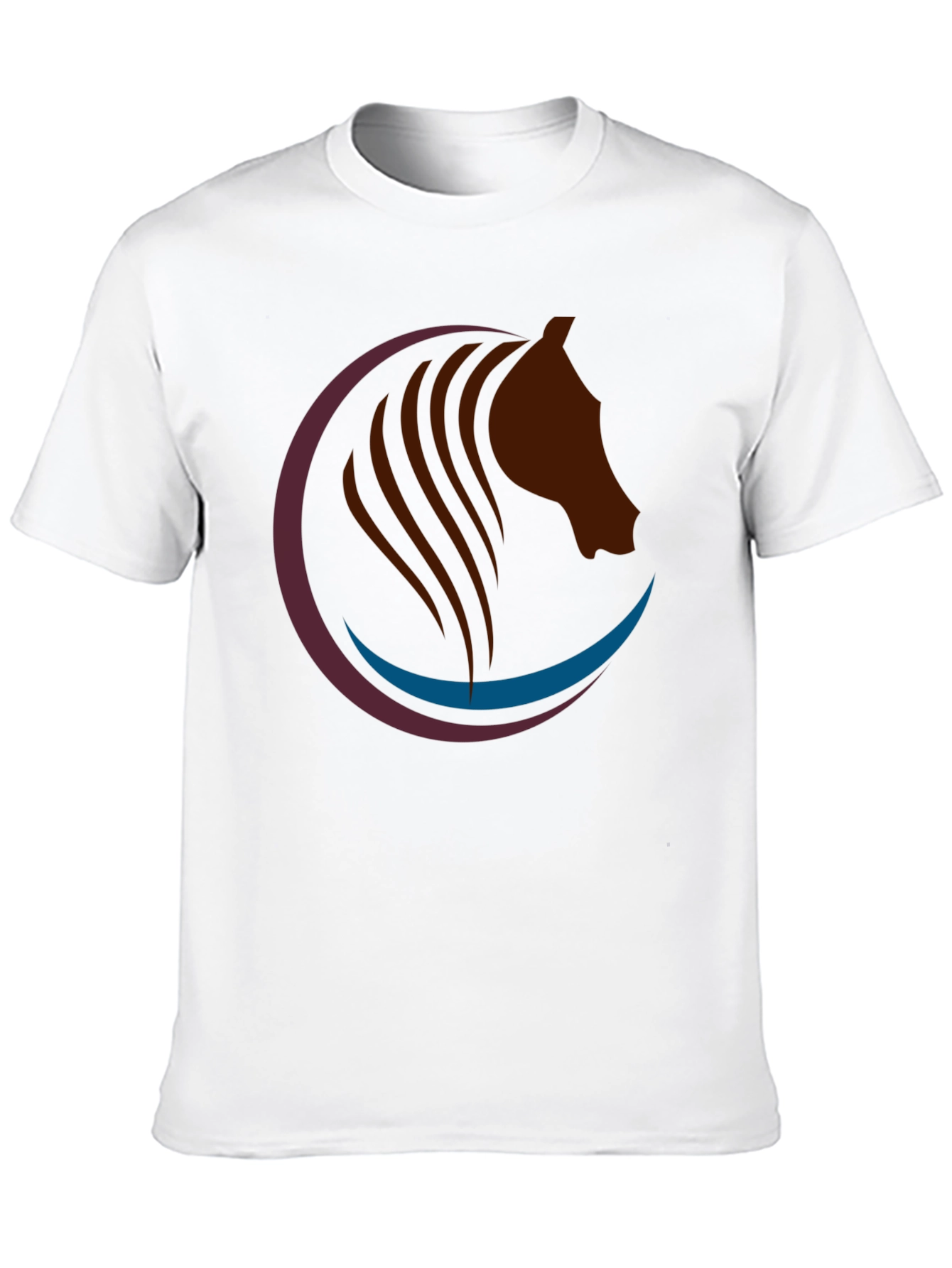Horse Graphic Tee - Stylish Black Cotton T-Shirt