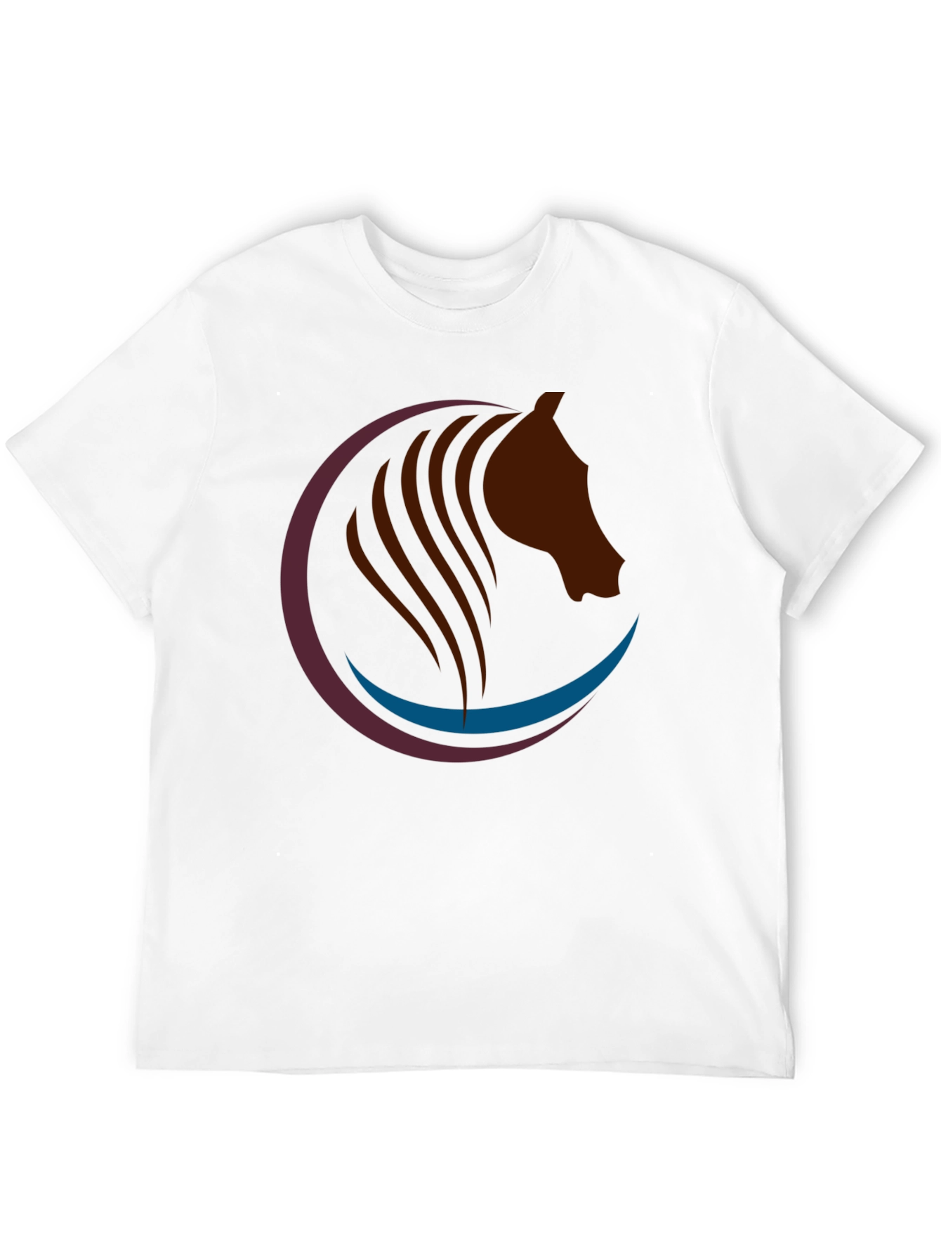 Horse Graphic Tee - Stylish Black Cotton T-Shirt