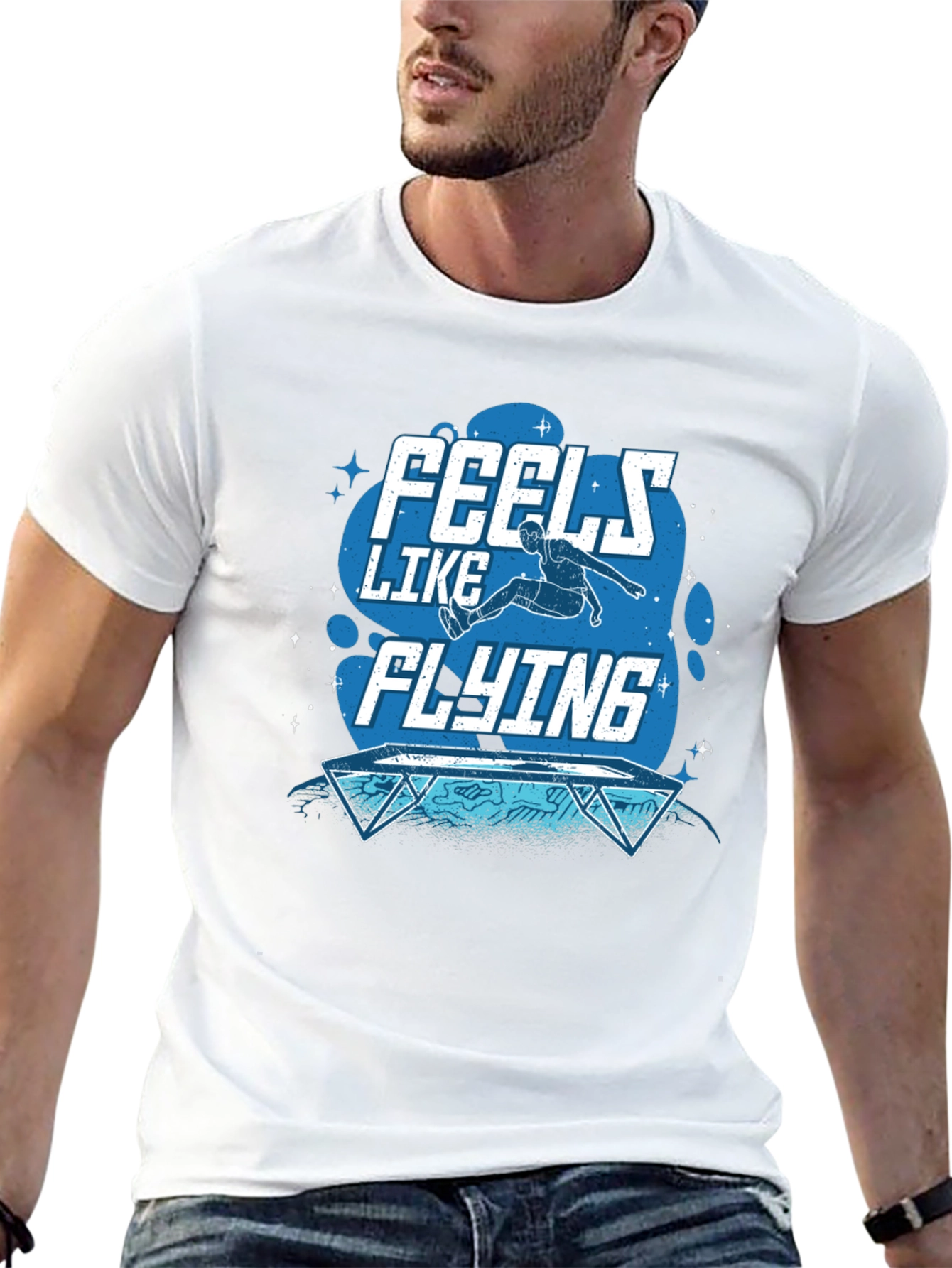 Feels Like Flying Graphic Tee - Black T-Shirt