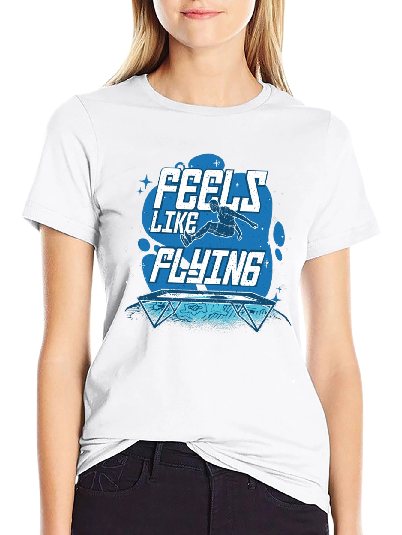 Feels Like Flying Graphic Tee - Black T-Shirt