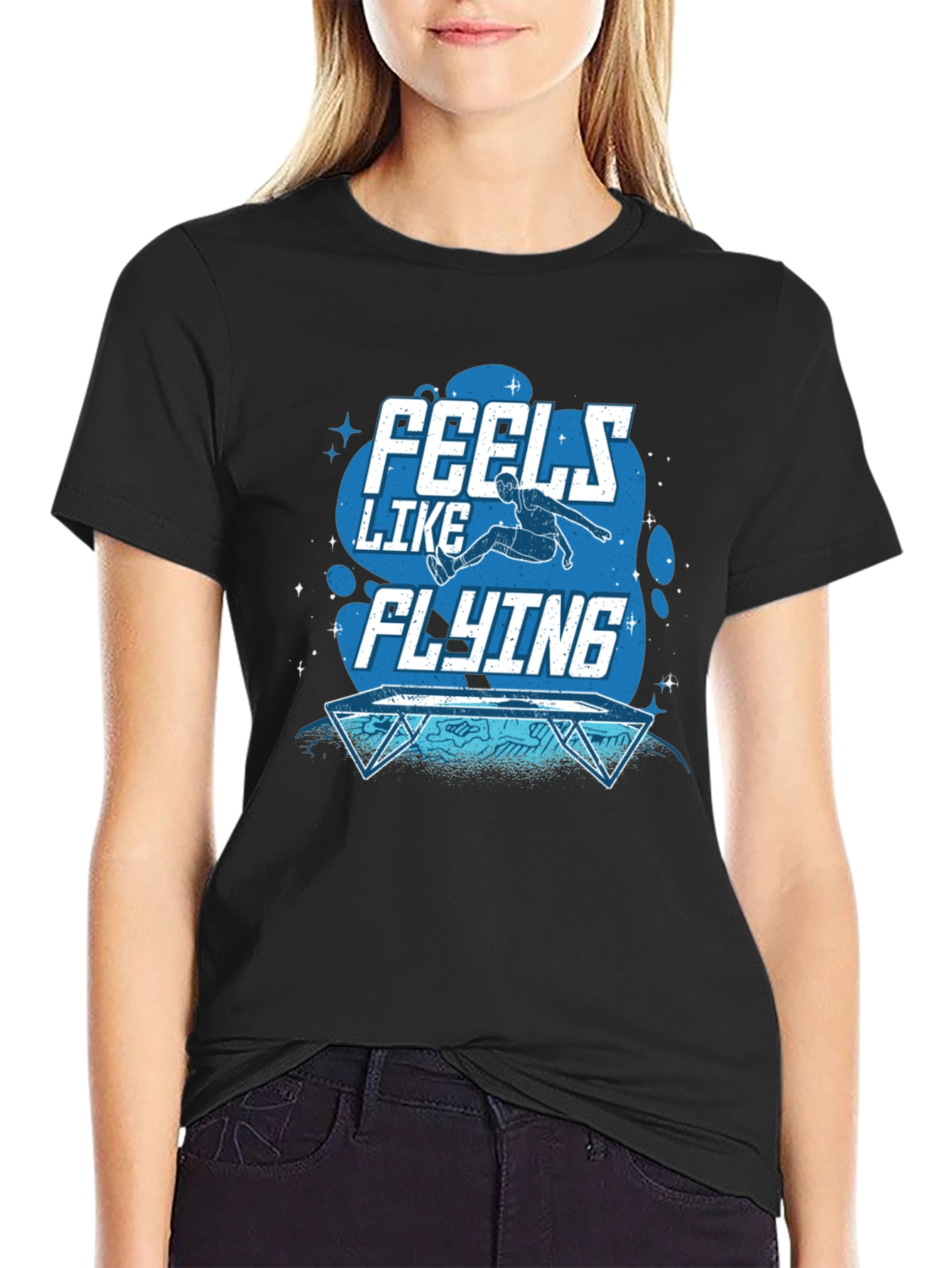 Feels Like Flying Graphic Tee - Black T-Shirt