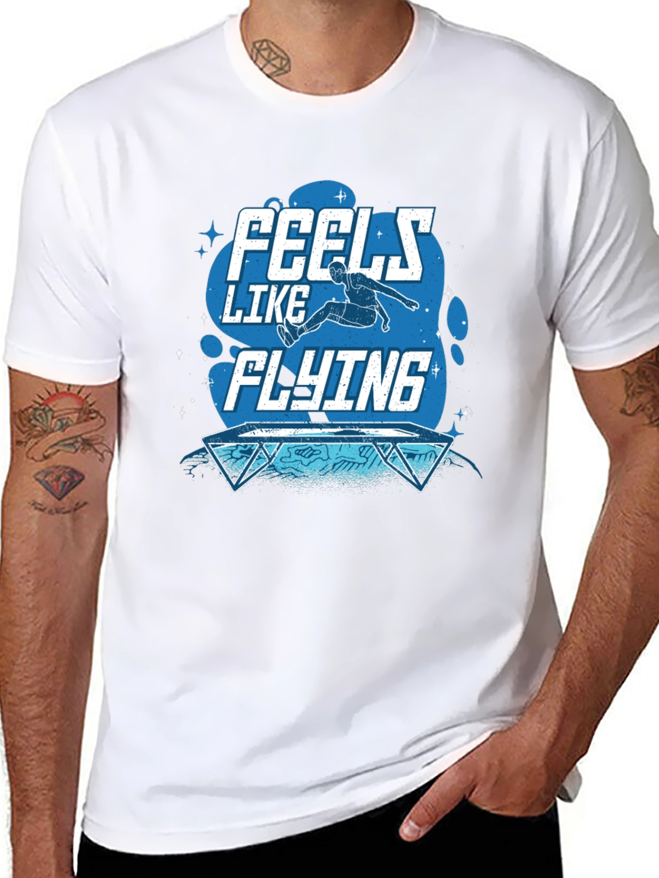 Feels Like Flying Graphic Tee - Black T-Shirt