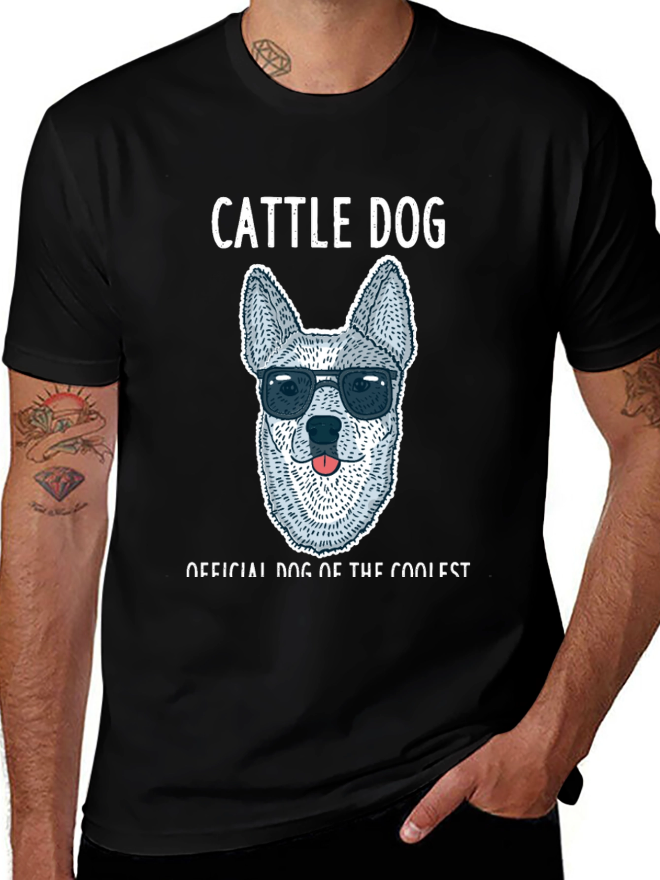 Cool Cattle Dog T-Shirt - Official Dog of Cool