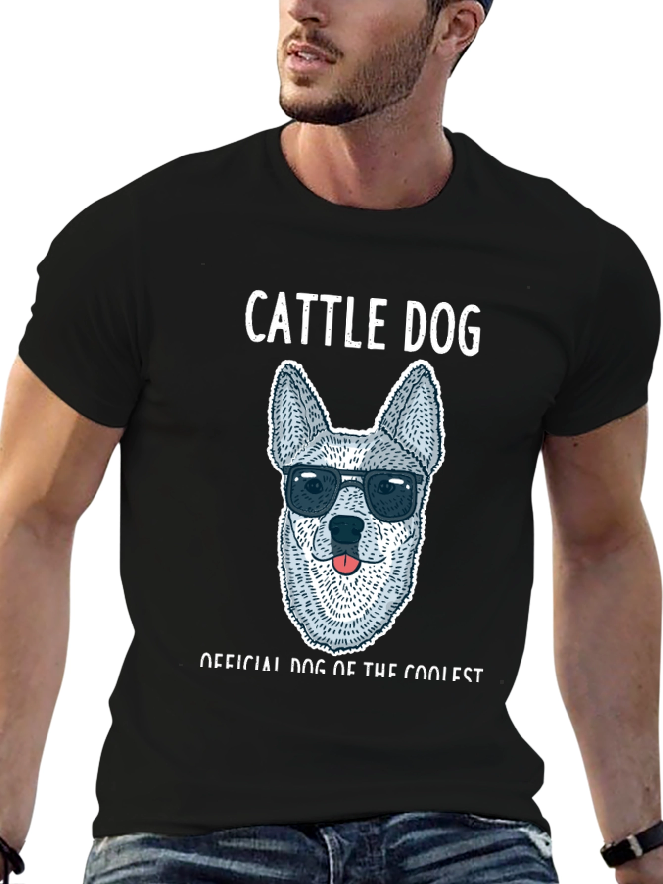 Cool Cattle Dog T-Shirt - Official Dog of Cool