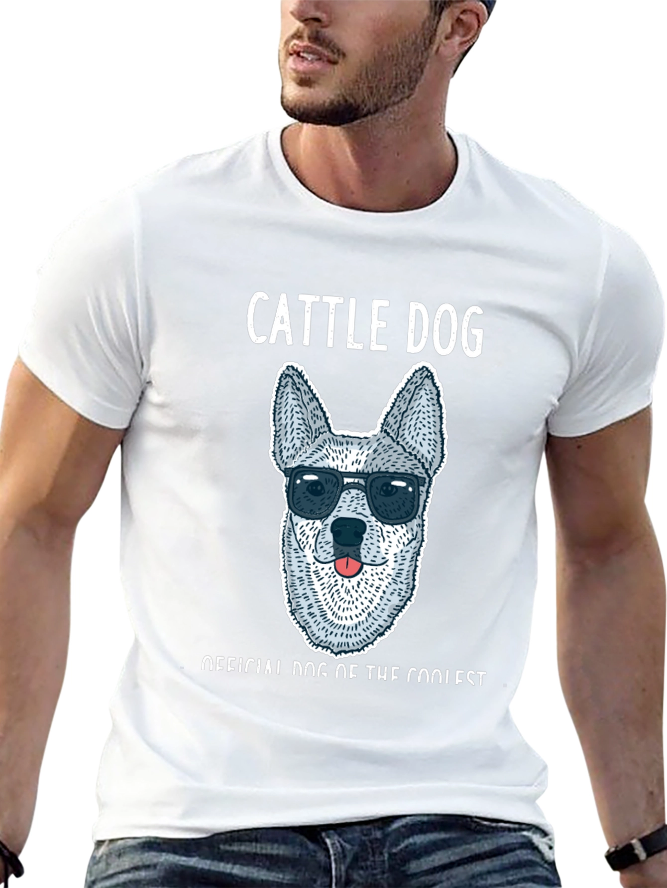 Cool Cattle Dog T-Shirt - Official Dog of Cool