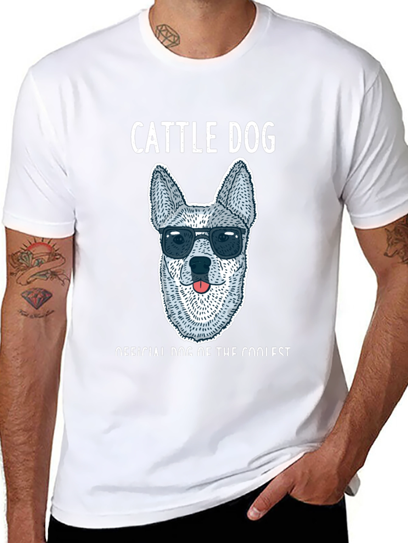 Cool Cattle Dog T-Shirt - Official Dog of Cool
