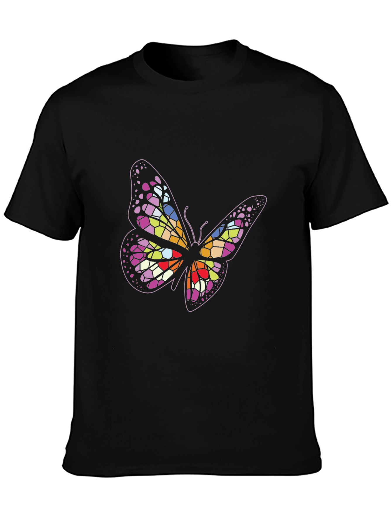Butterfly Graphic Tee - Black Unisex T-Shirt