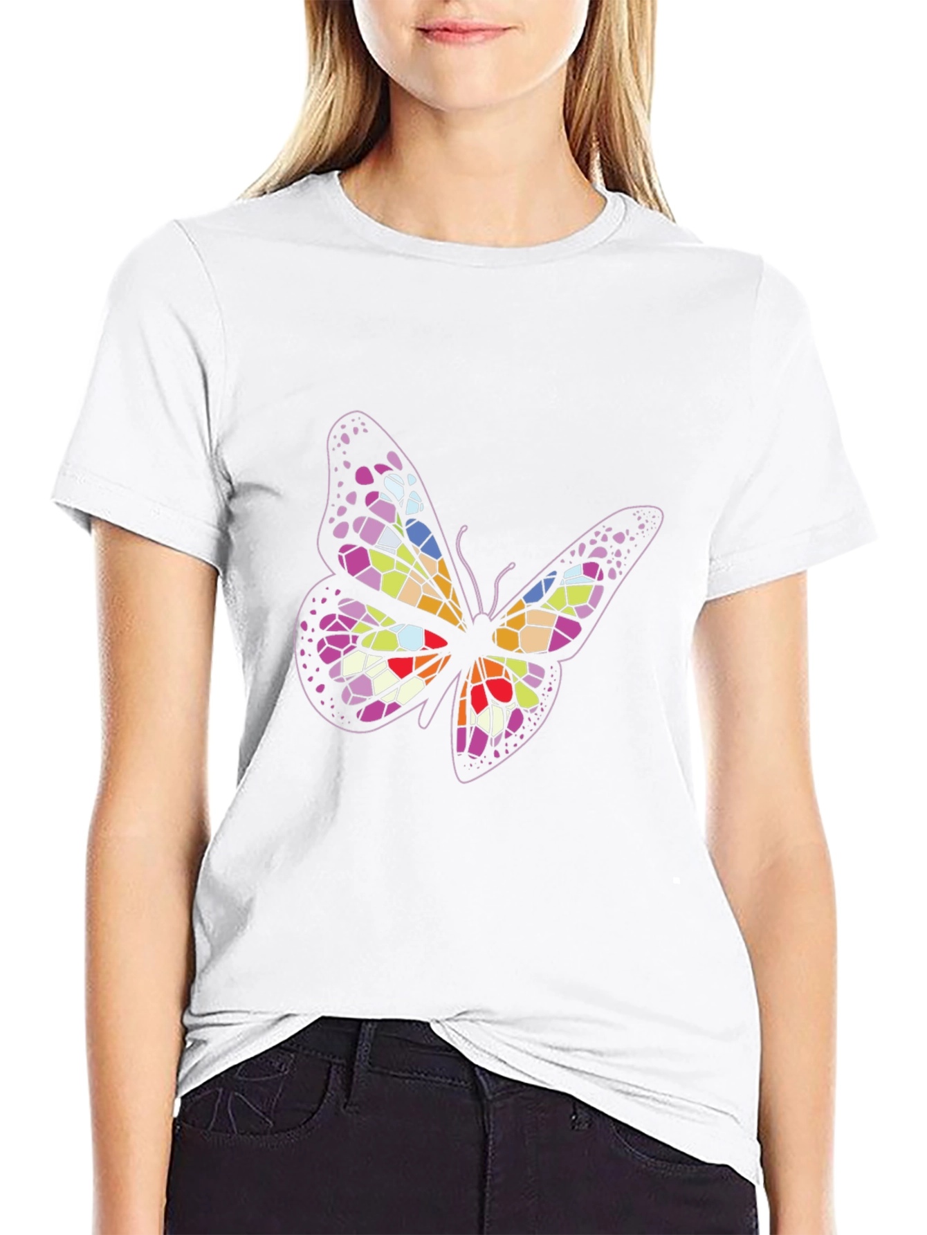 Butterfly Graphic Tee - Black Unisex T-Shirt
