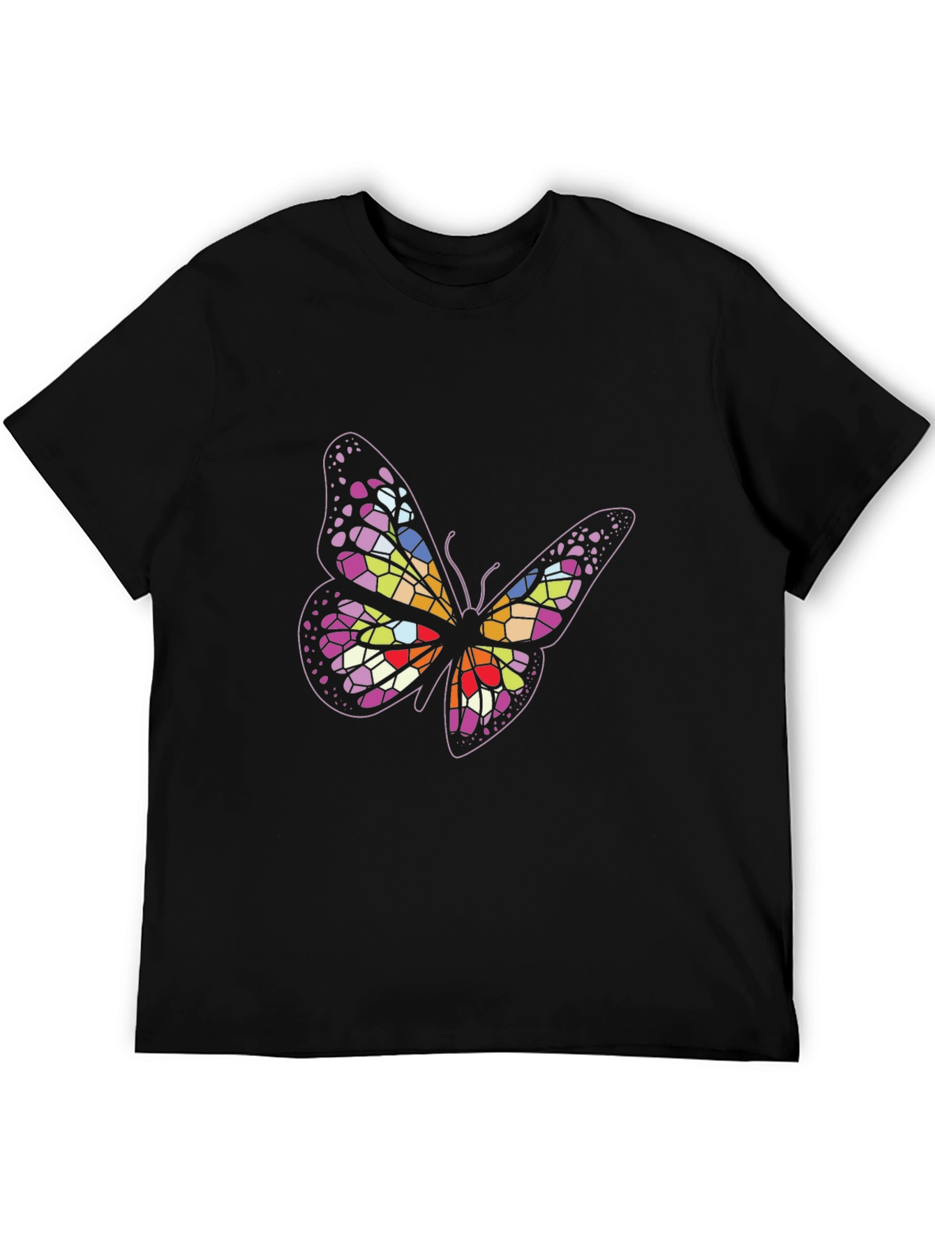 Butterfly Graphic Tee - Black Unisex T-Shirt