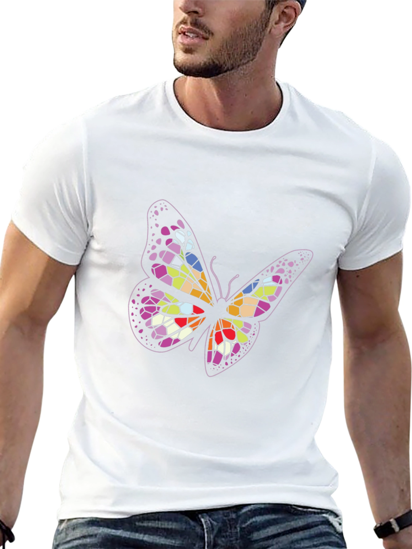 Butterfly Graphic Tee - Black Unisex T-Shirt
