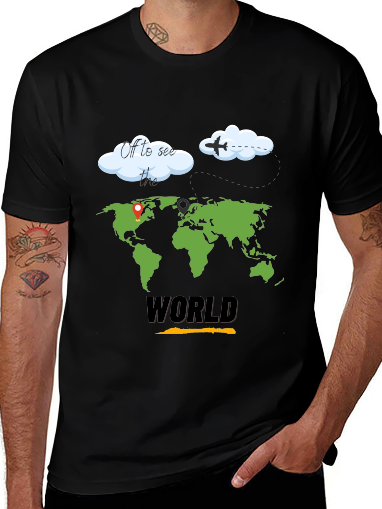 World Travel T-Shirt - Adventure Awaits!