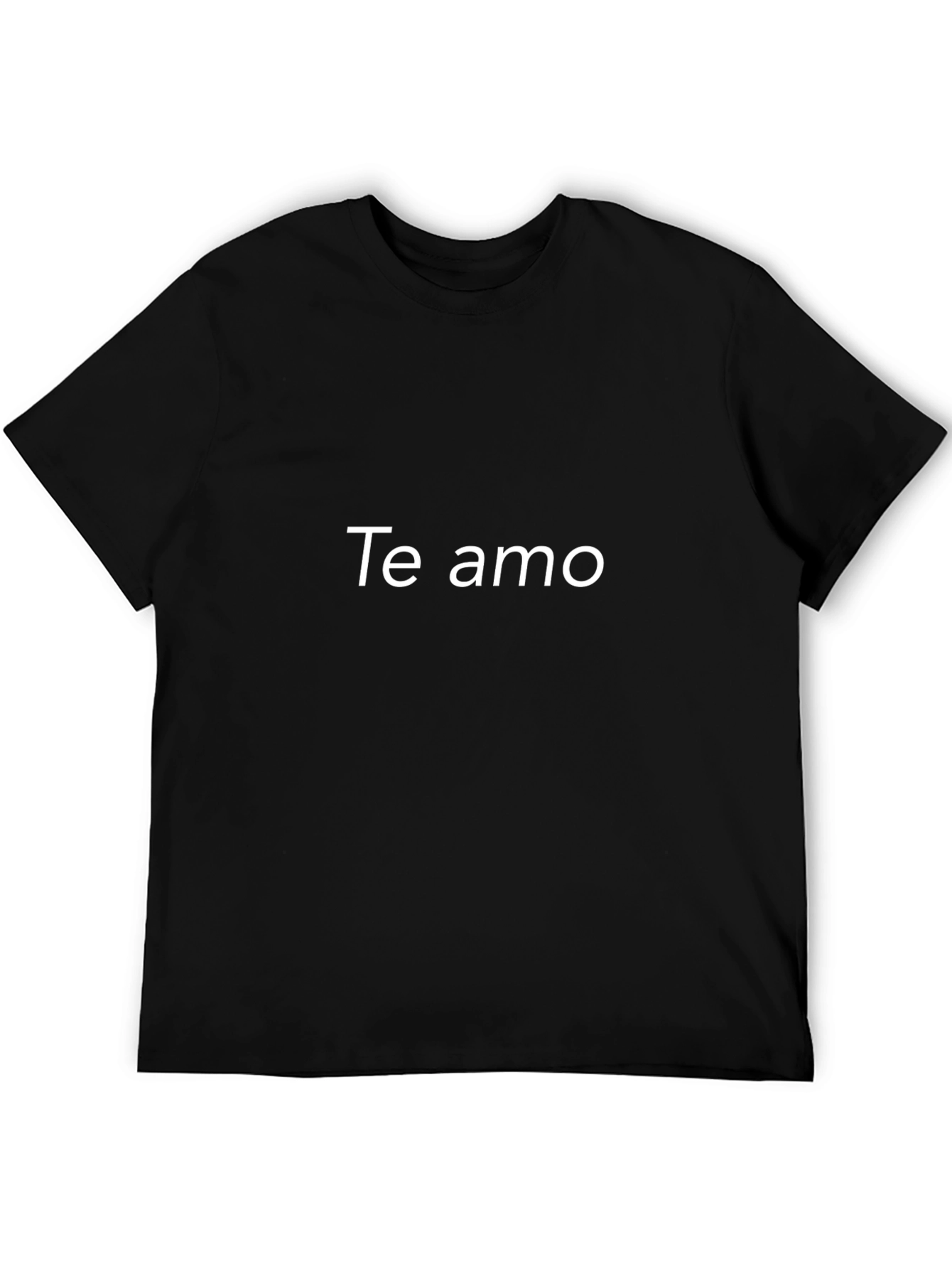 Te Amo Black Graphic Tee