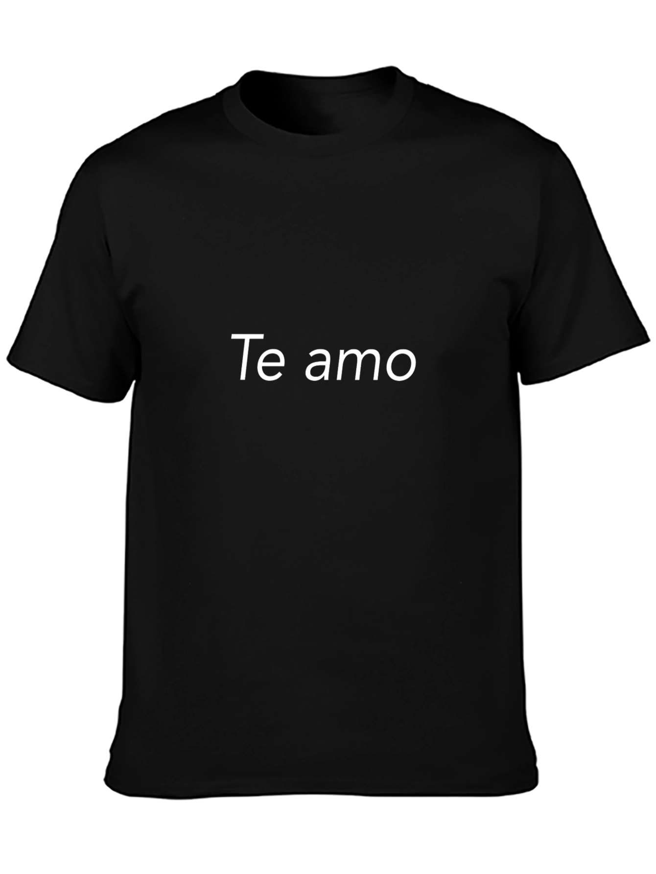 Te Amo Black Graphic Tee