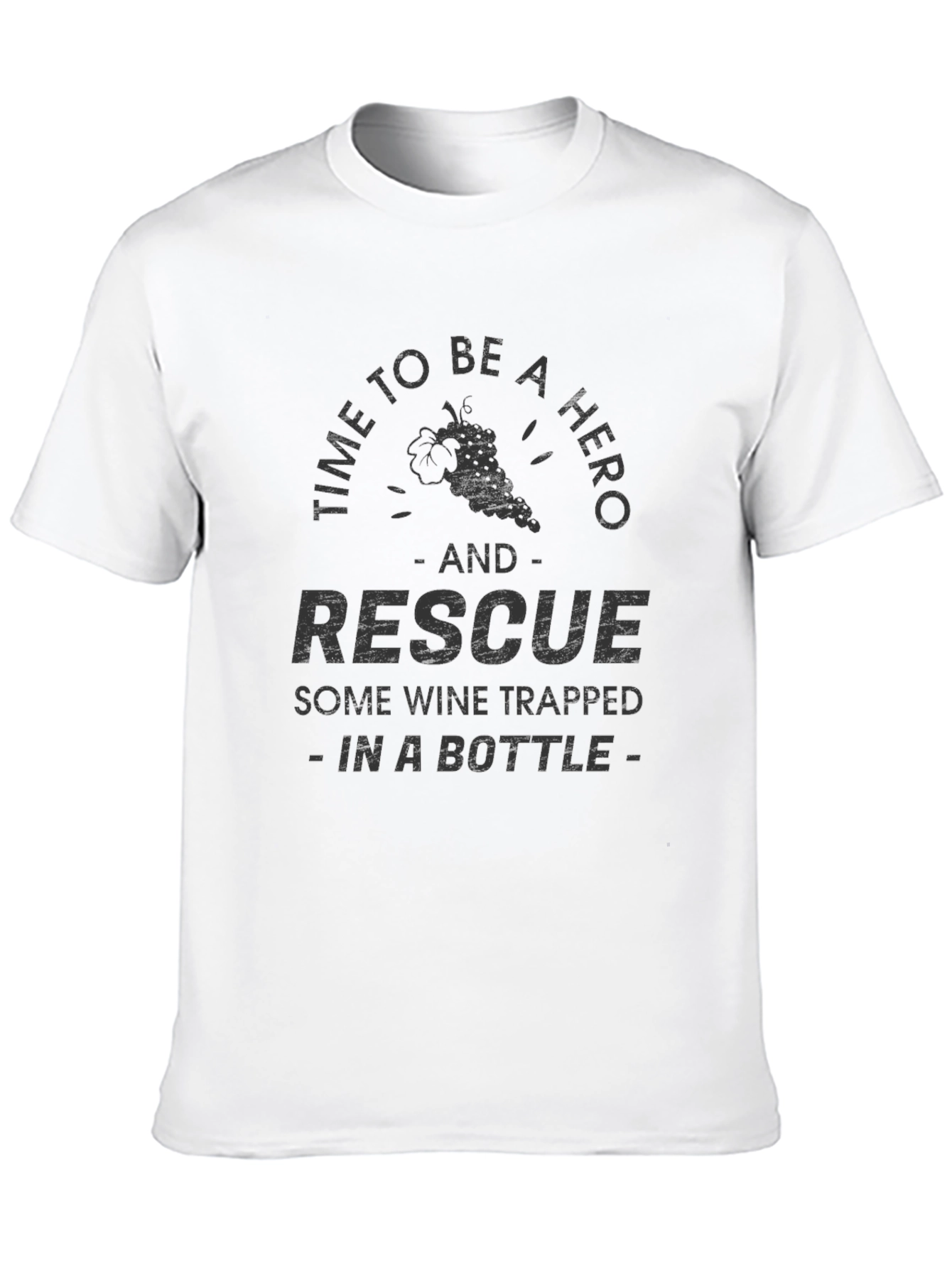 Wine Rescue Hero Graphic T-Shirt