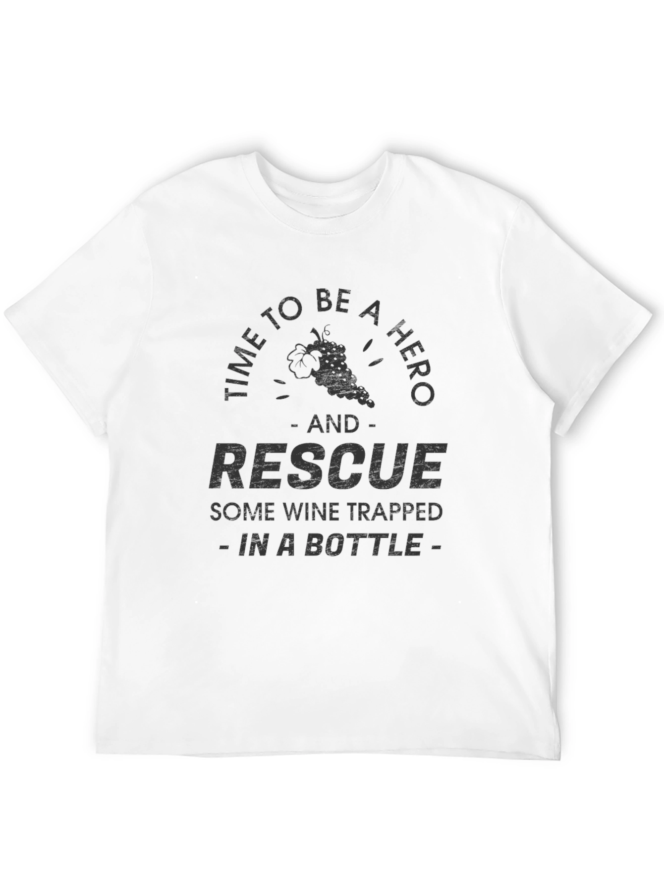 Wine Rescue Hero Graphic T-Shirt