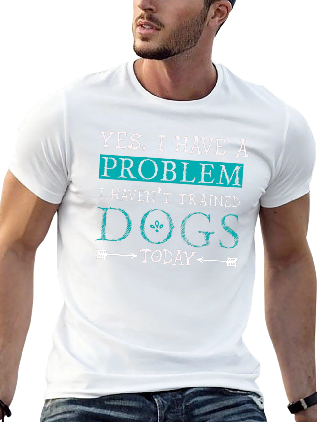 Funny Dog Trainer T-Shirt: Yes I Have a Problem!