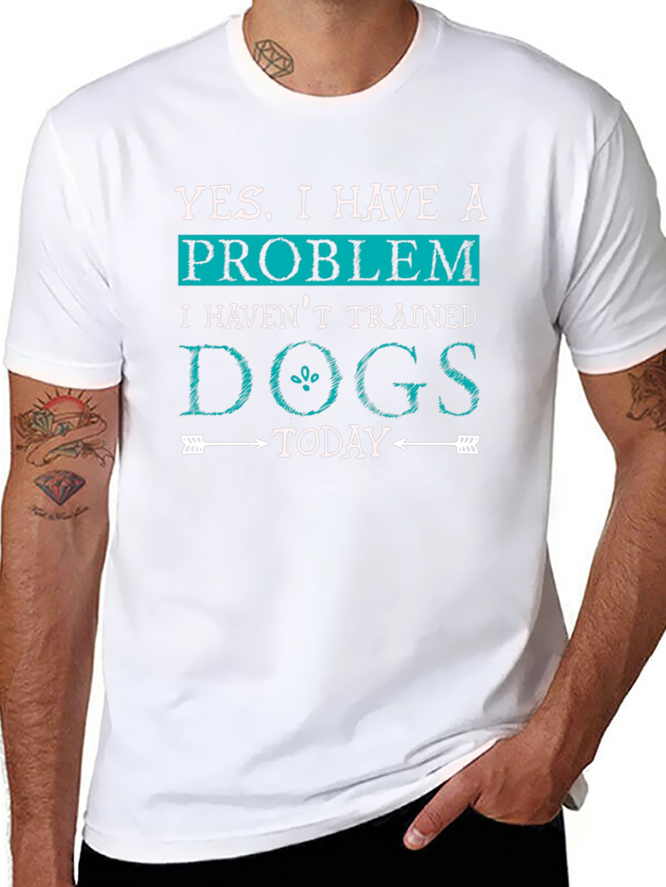 Funny Dog Trainer T-Shirt: Yes I Have a Problem!