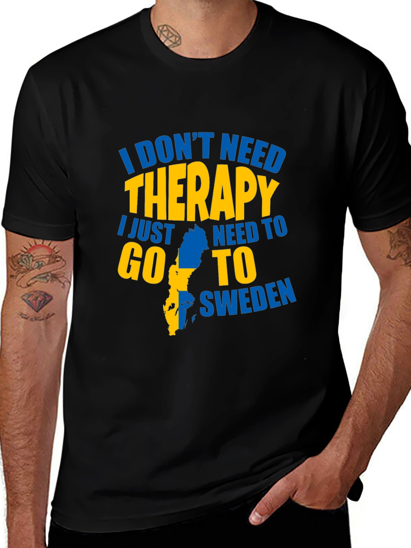 Sweden Therapy Graphic T-Shirt