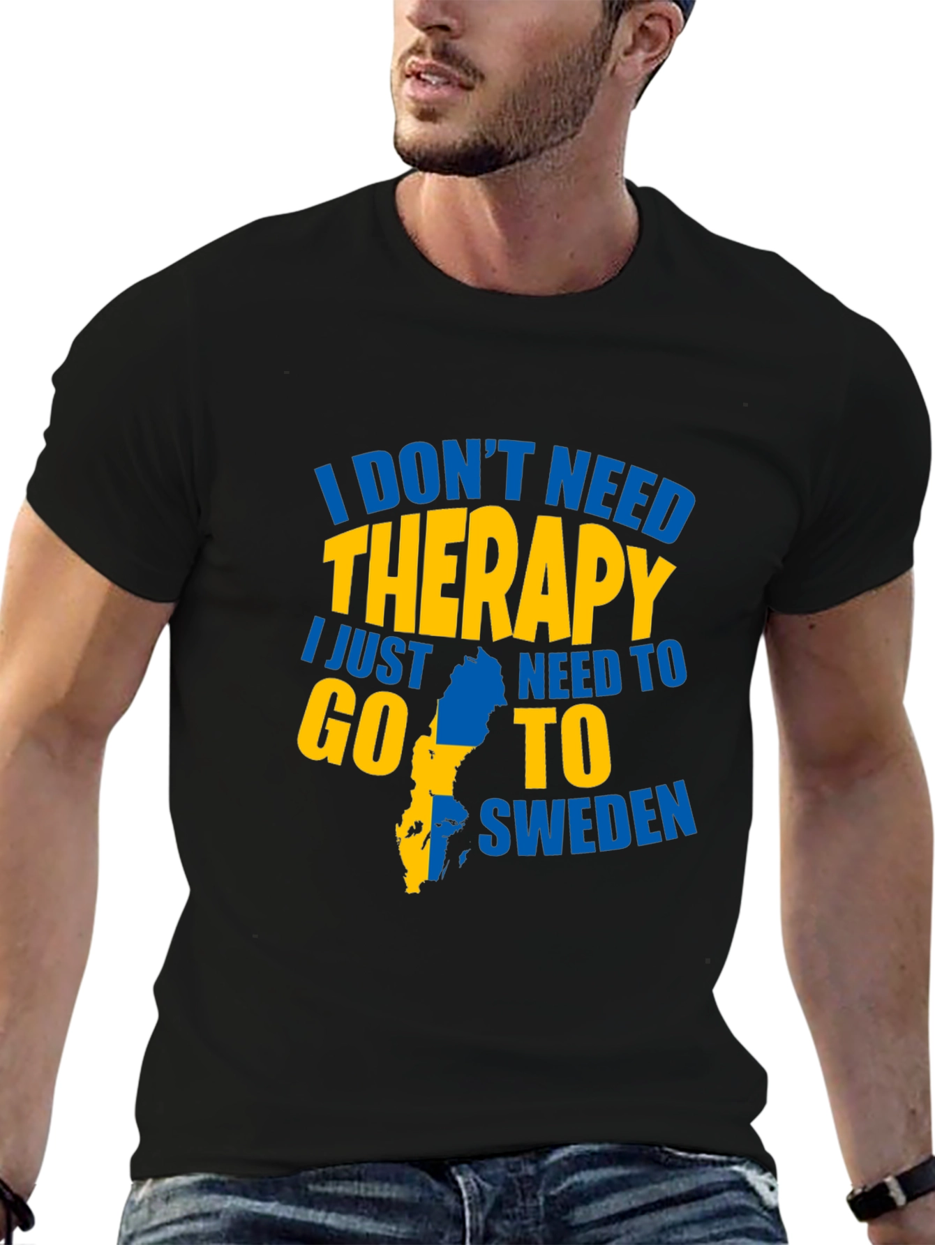 Sweden Therapy Graphic T-Shirt