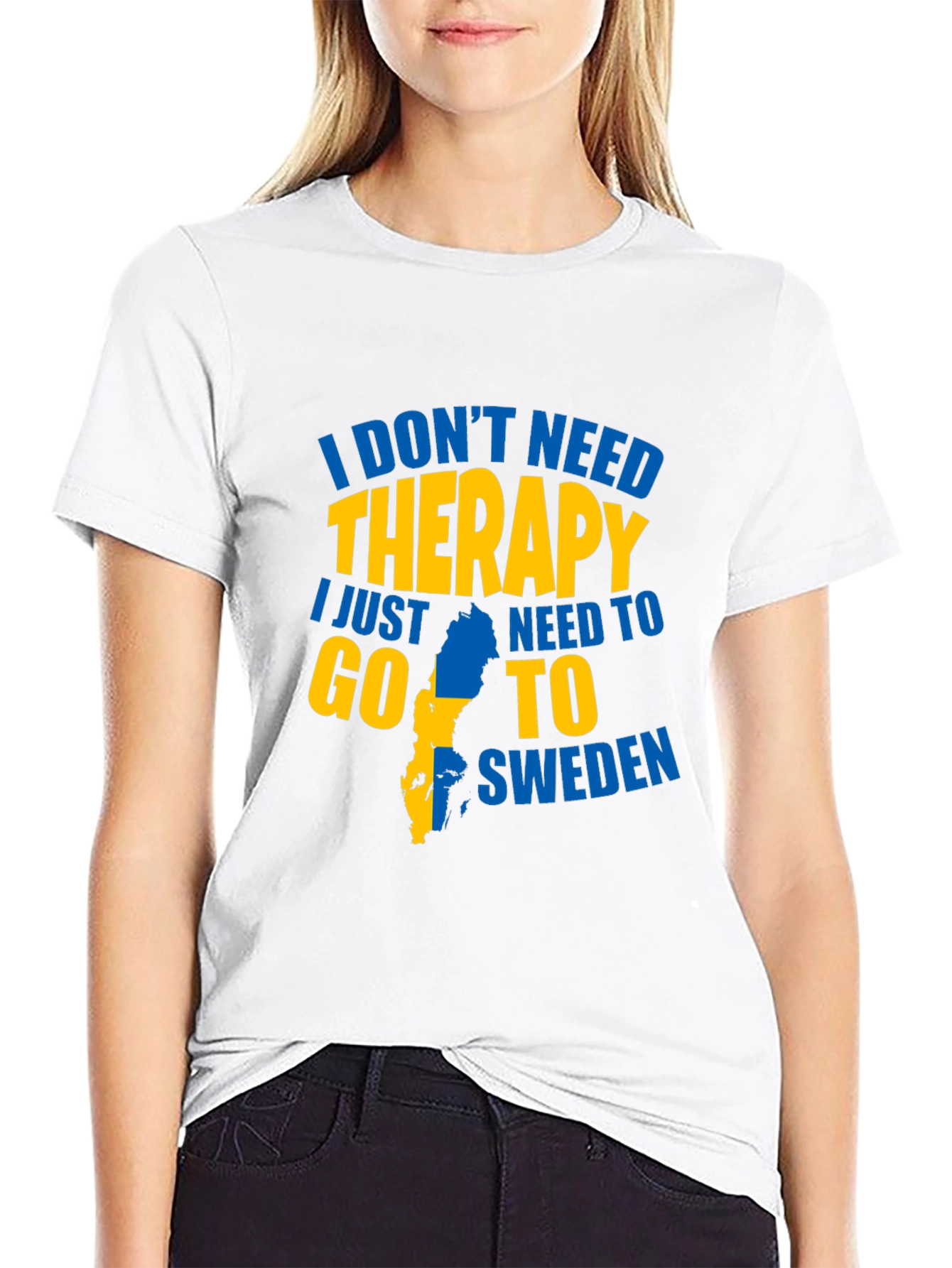 Sweden Therapy Graphic T-Shirt