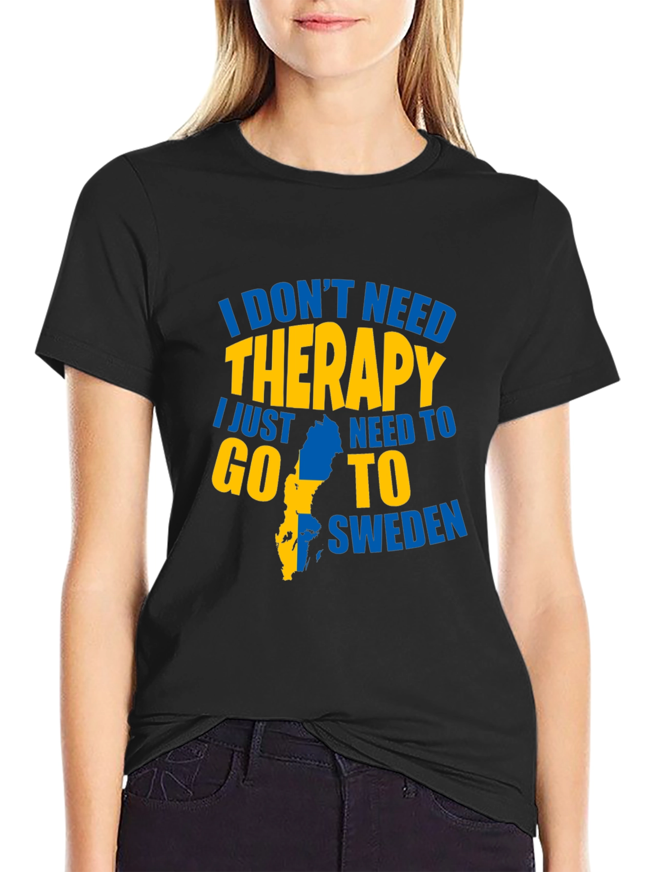 Sweden Therapy Graphic T-Shirt