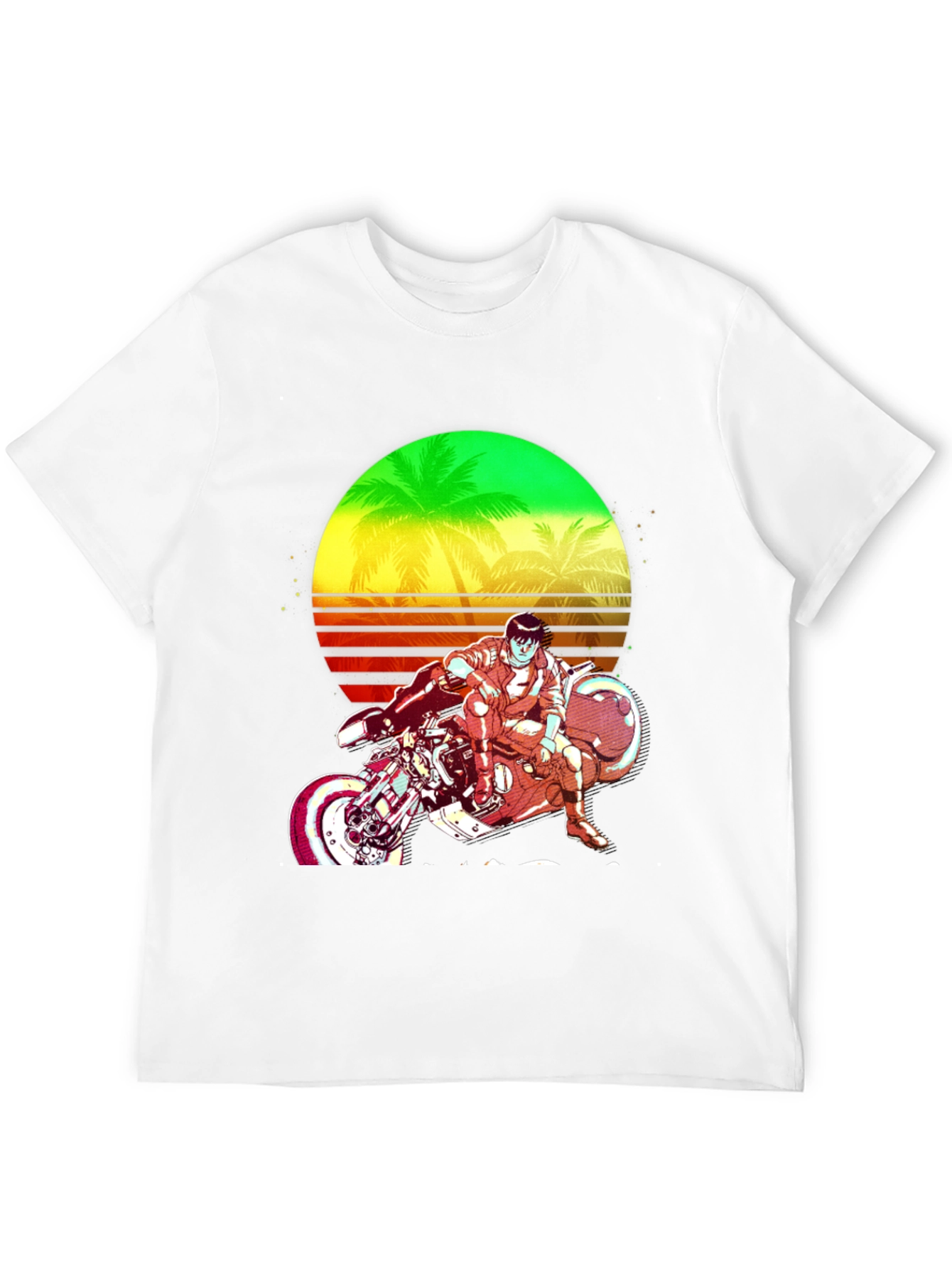 Retro Sci-Fi Motorcycle Graphic Tee