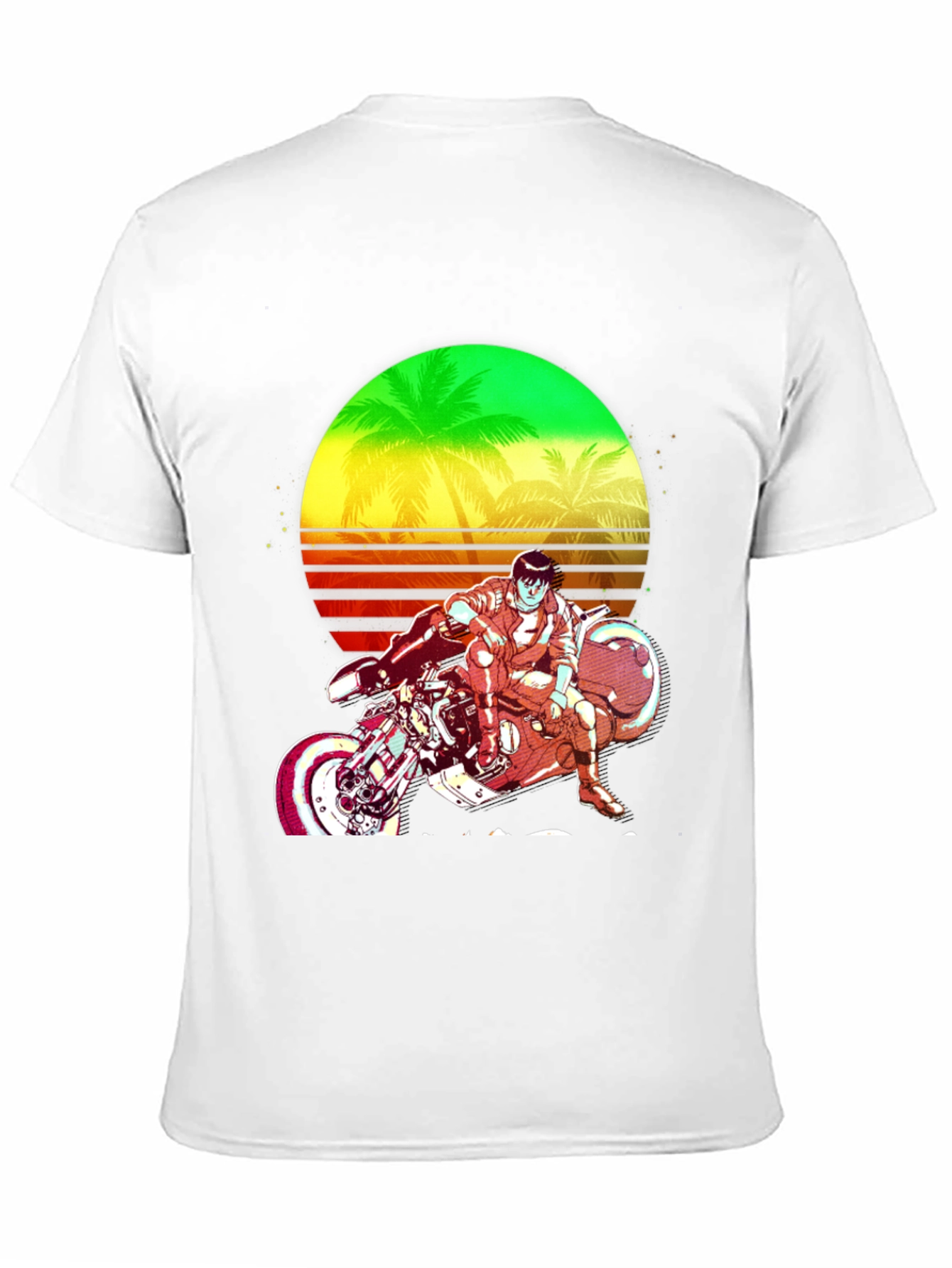 Retro Sci-Fi Motorcycle Graphic Tee