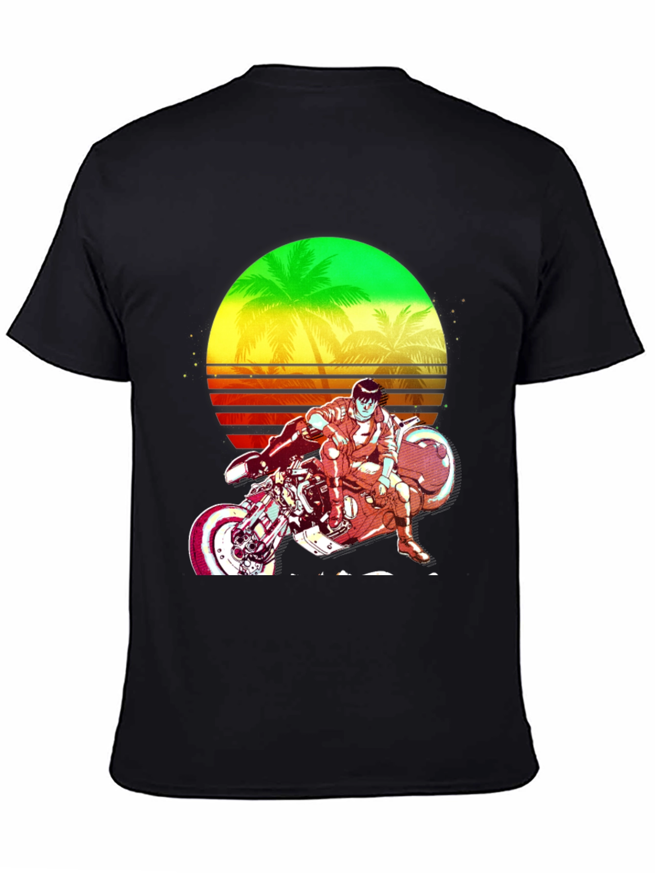 Retro Sci-Fi Motorcycle Graphic Tee