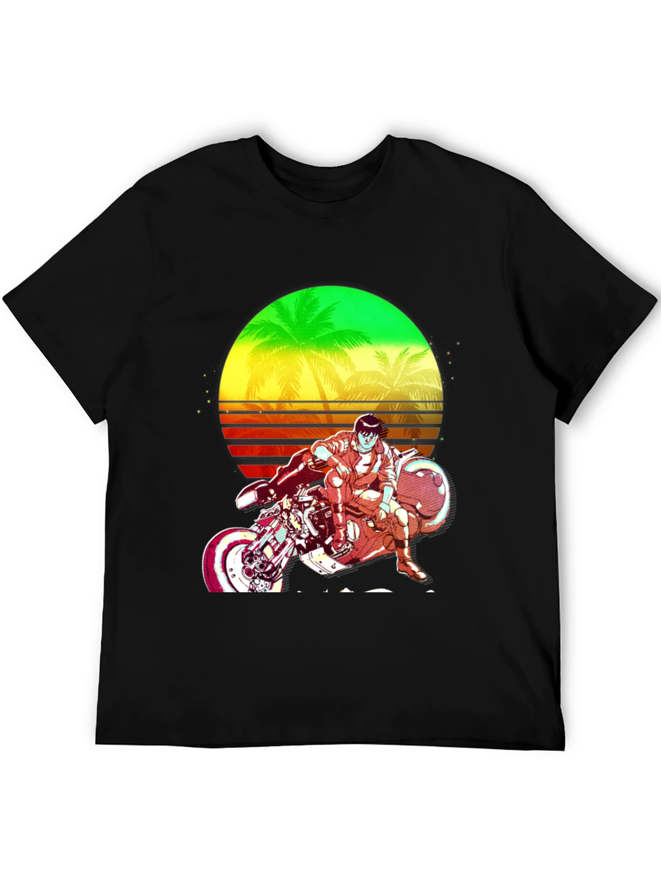 Retro Sci-Fi Motorcycle Graphic Tee