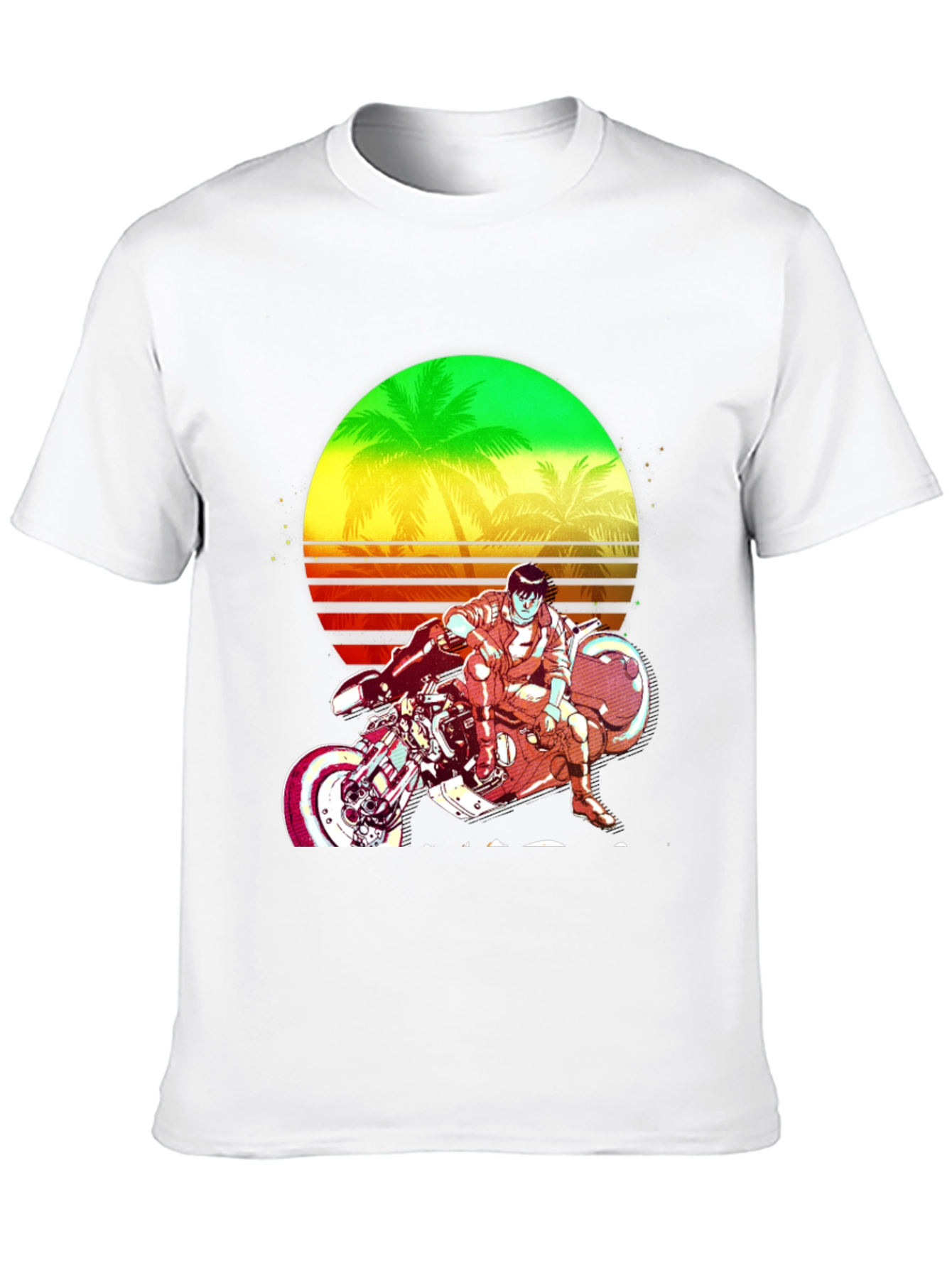 Retro Sci-Fi Motorcycle Graphic Tee