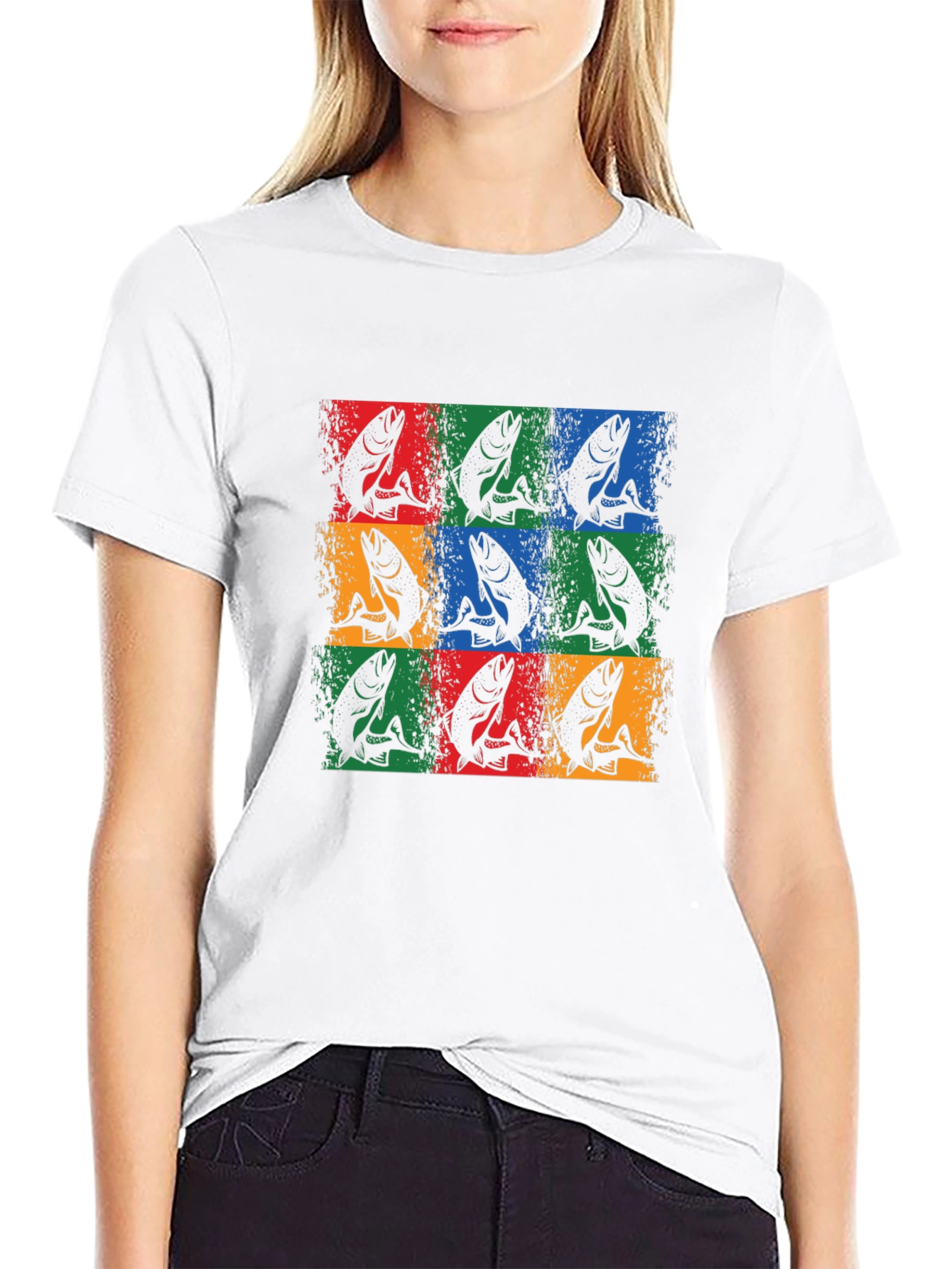 Retro Fish Graphic T-Shirt