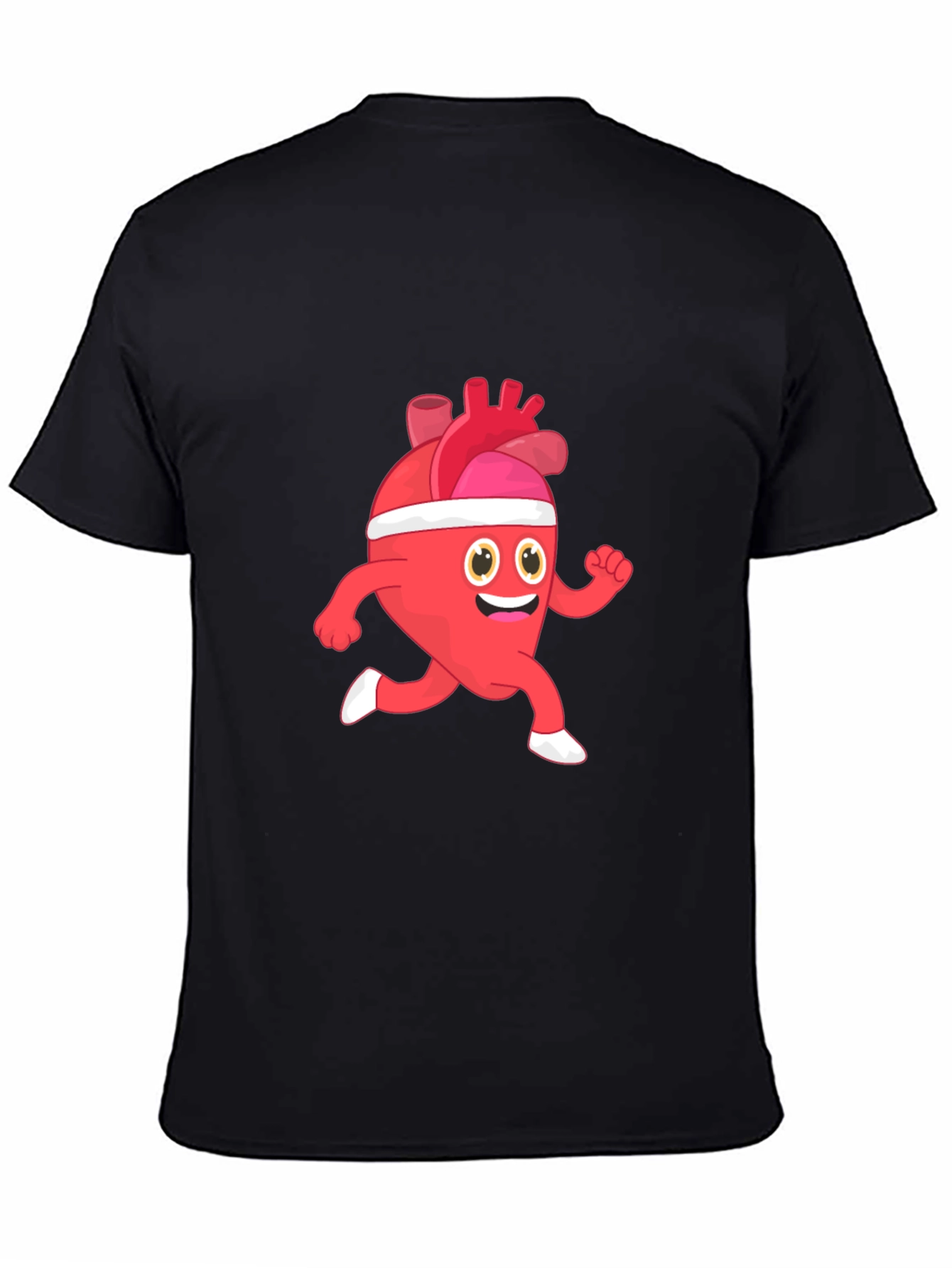 Running Heart Cartoon T-Shirt
