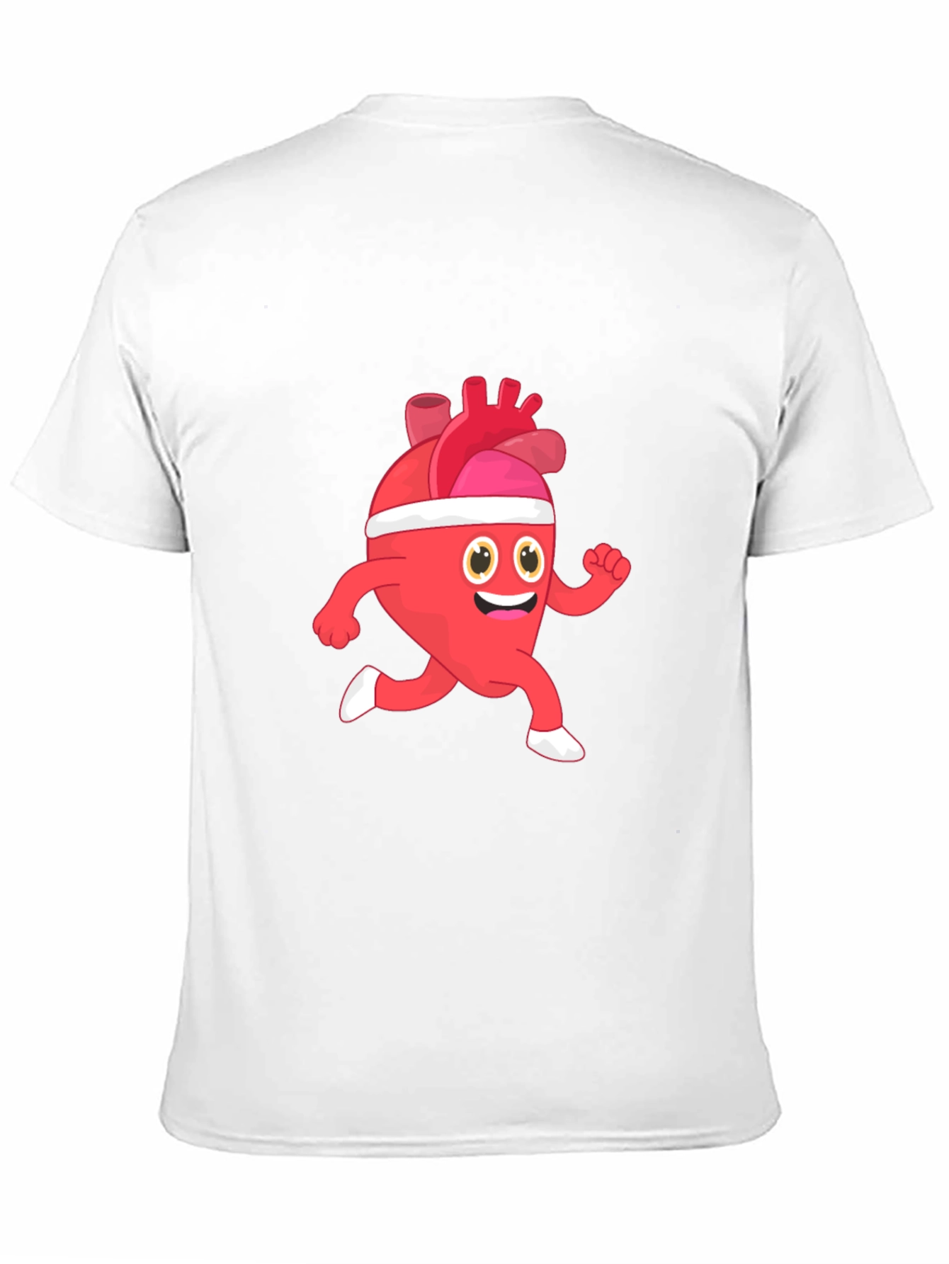 Running Heart Cartoon T-Shirt
