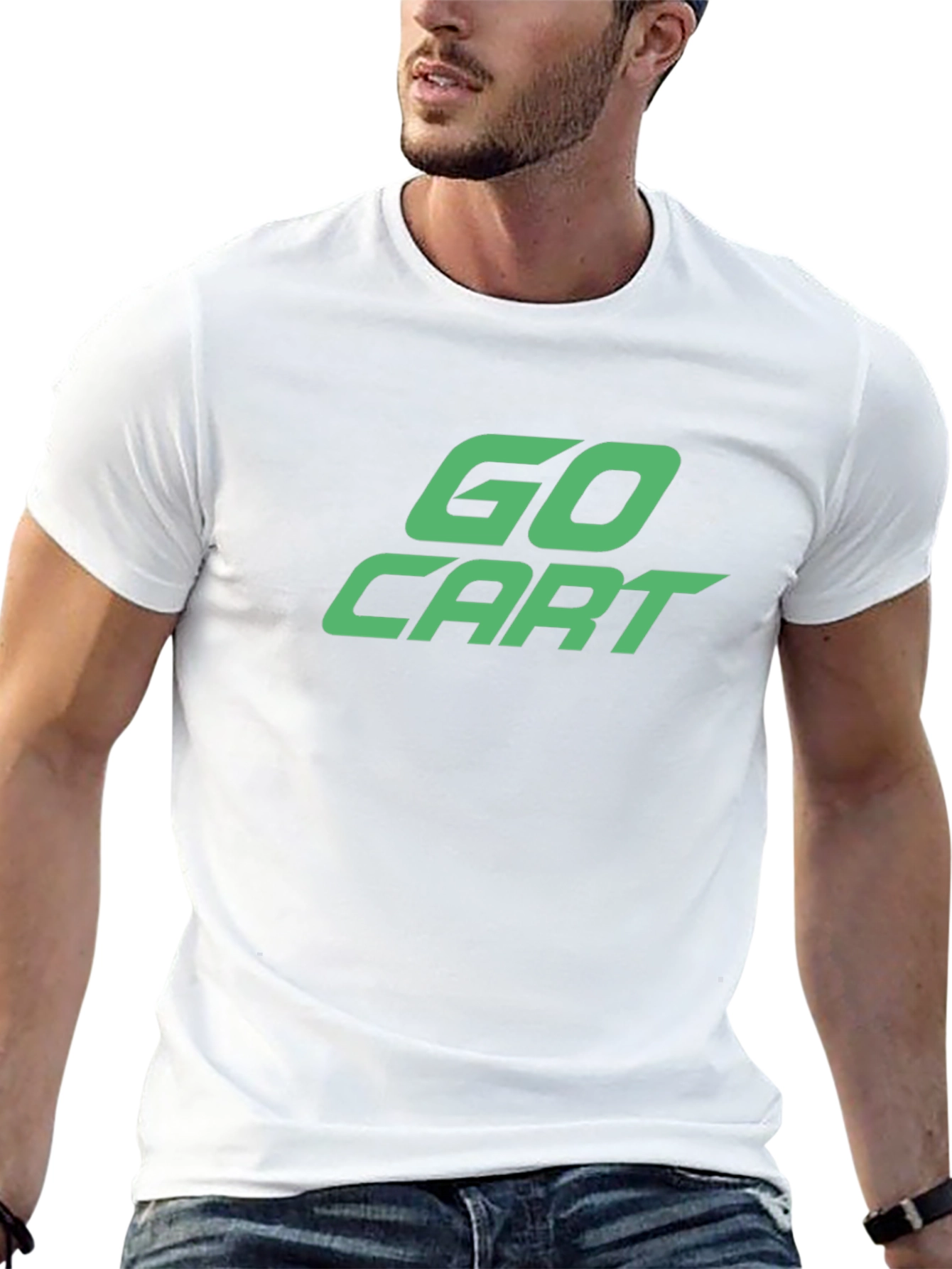 Go Cart Graphic Tee - Black Cotton Blend