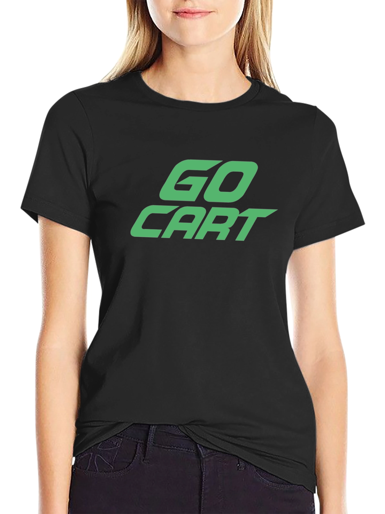 Go Cart Graphic Tee - Black Cotton Blend