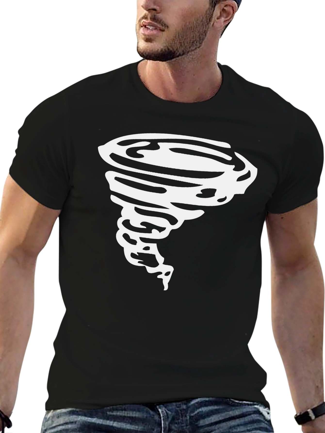 Tornado Graphic Black T-Shirt