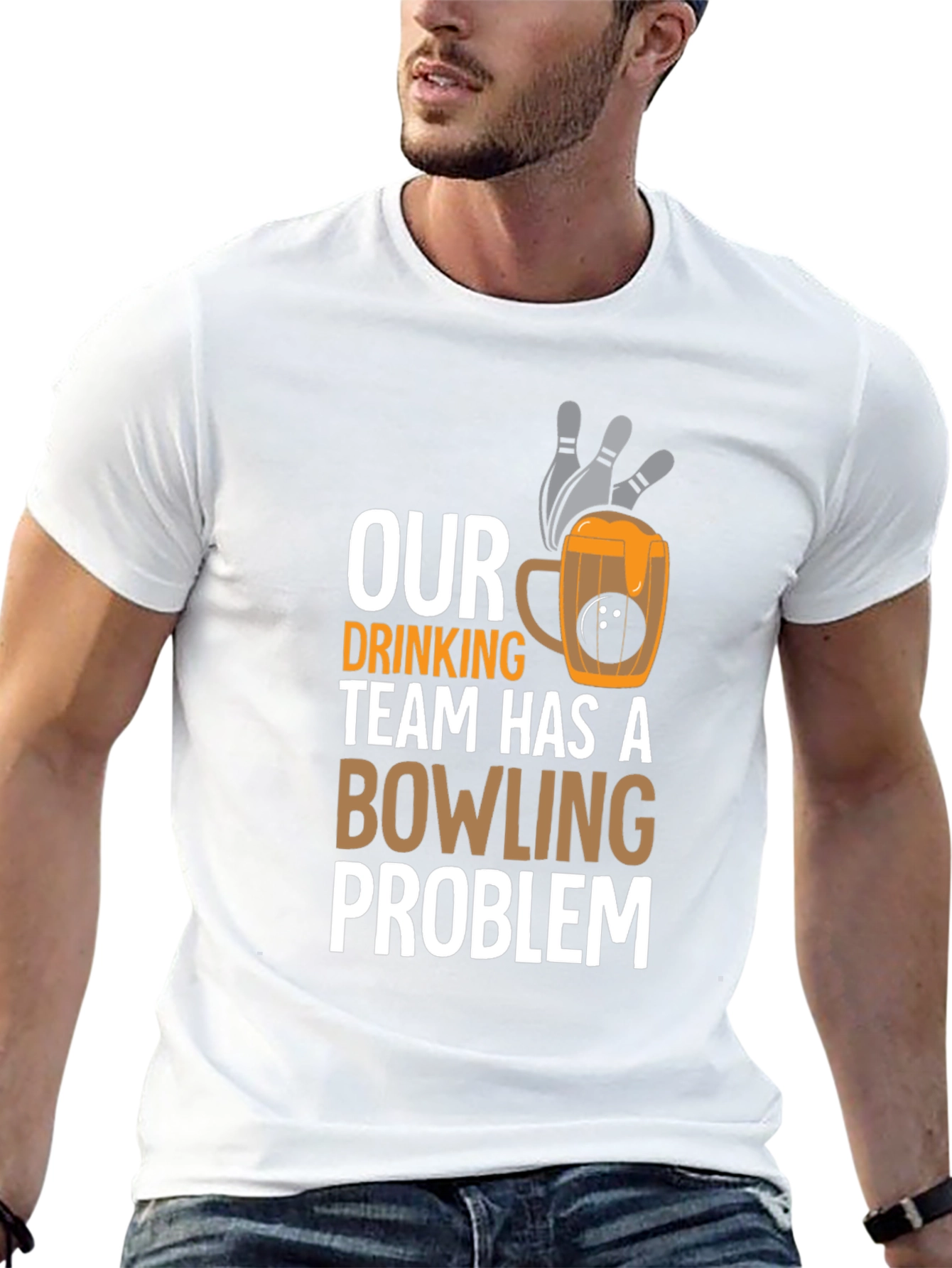Our Drinking Team Has A Bowling Problem Graphic T-Shirt
