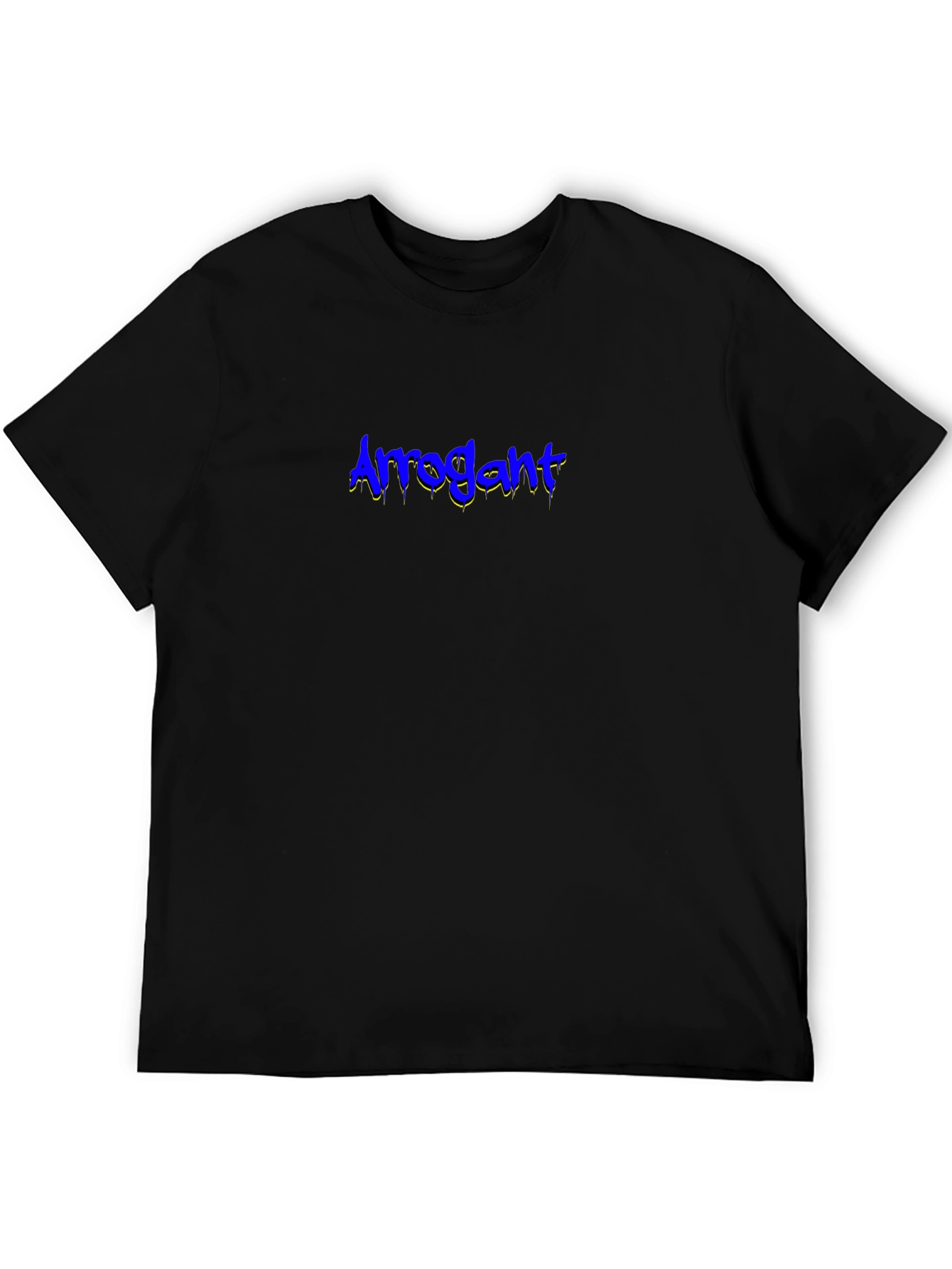 Arrogant Graphic Tee - Black Cotton Blend