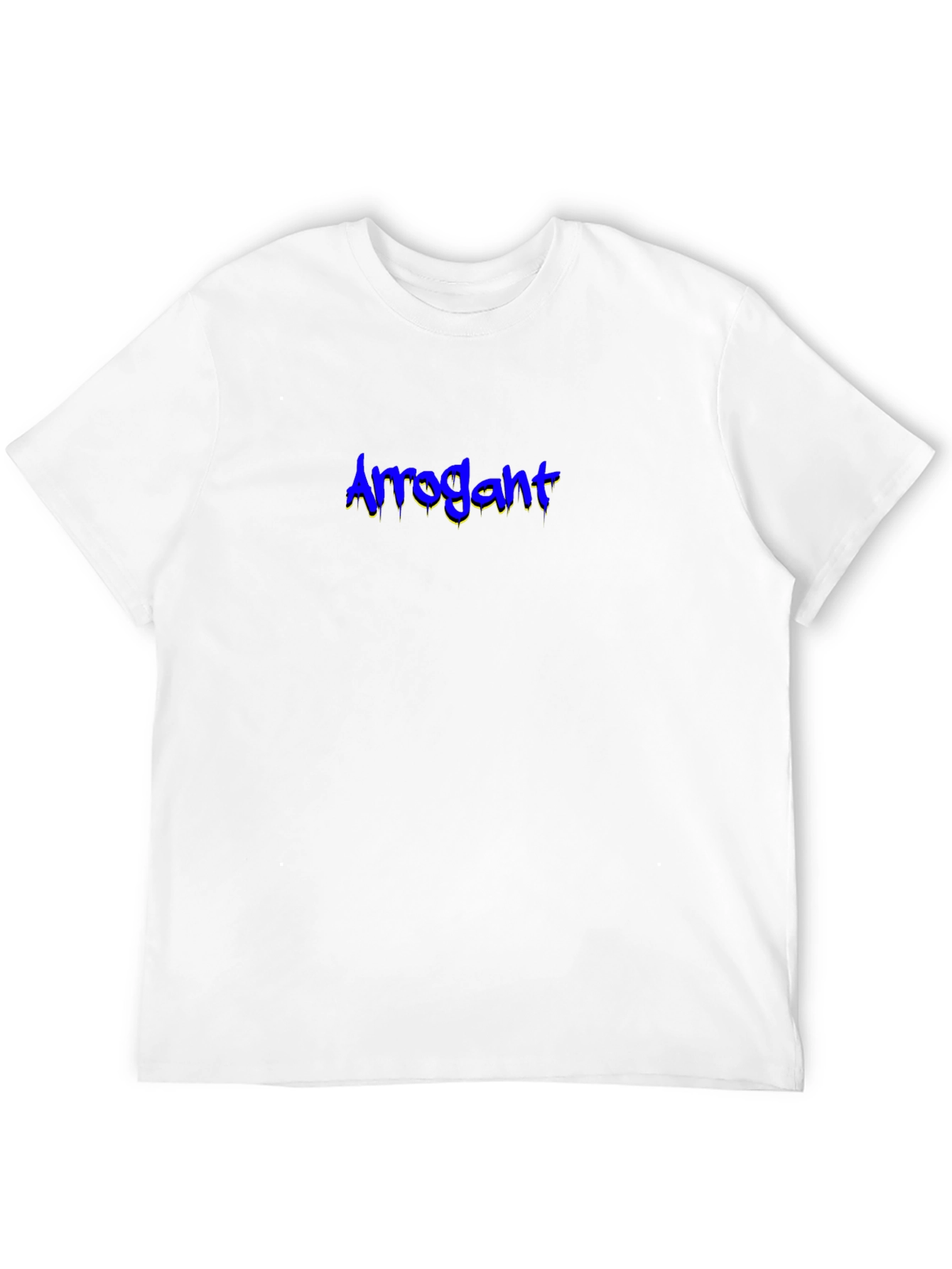 Arrogant Graphic Tee - Black Cotton Blend