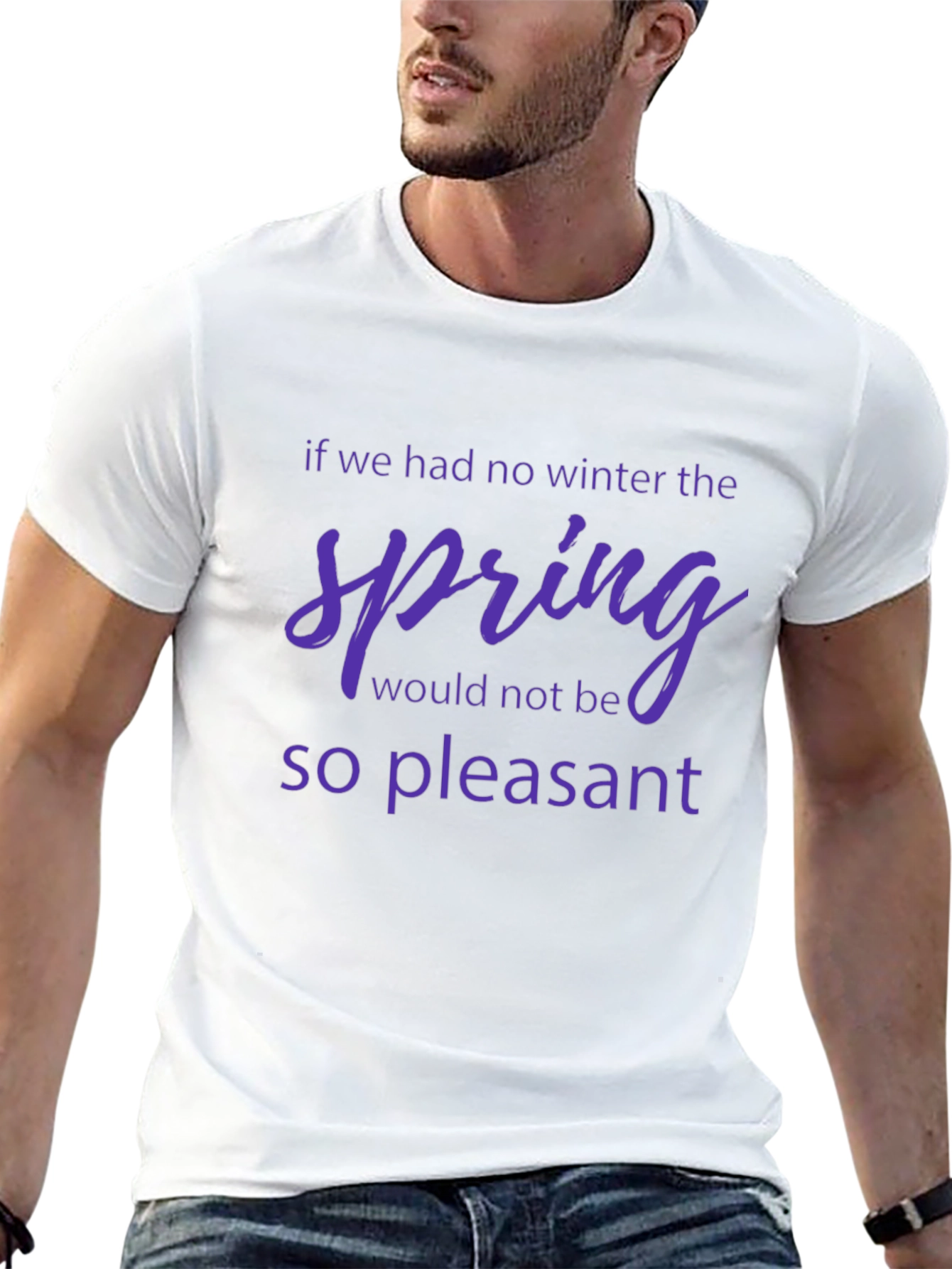 Inspirational Spring Quote T-Shirt - Black
