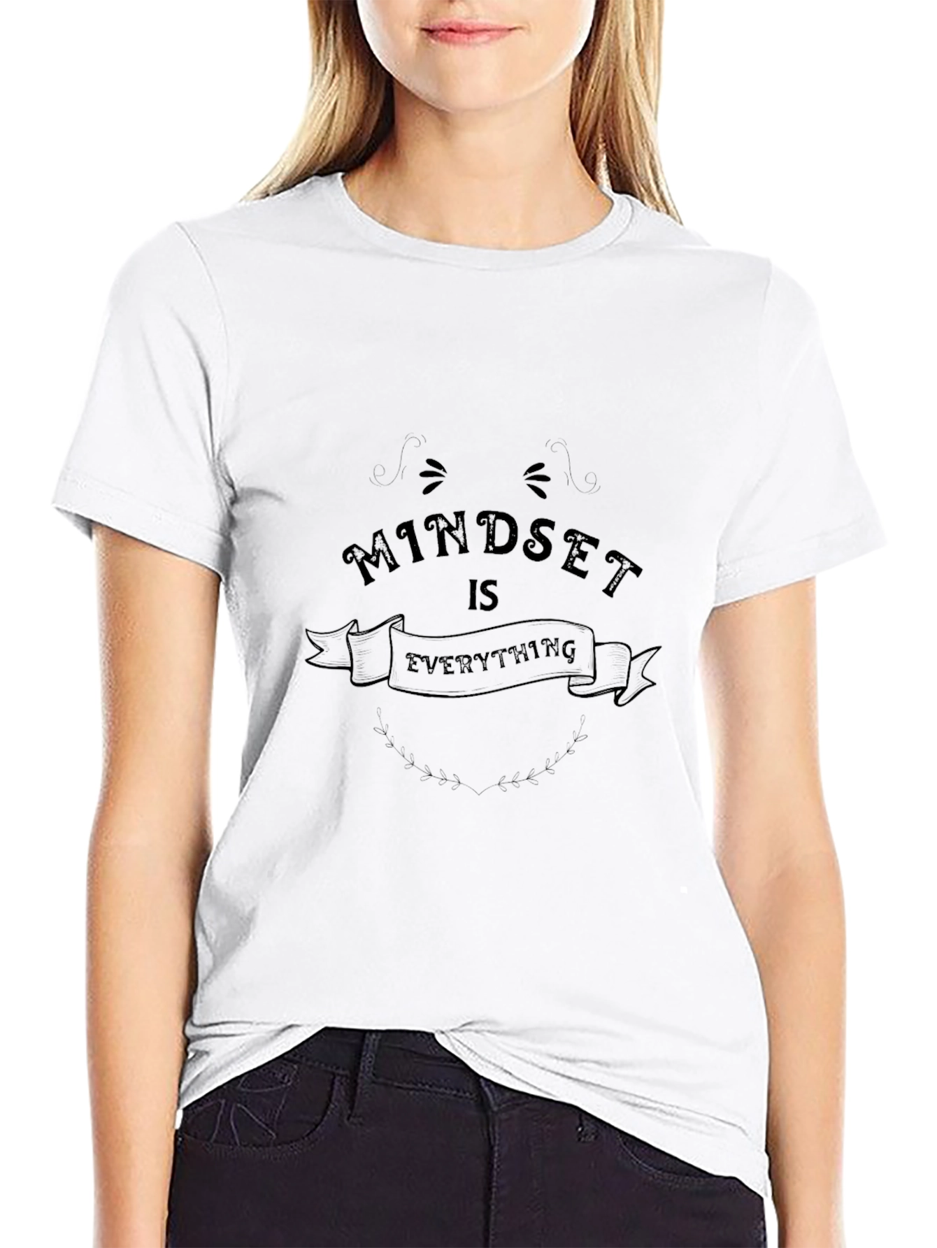 Mindset is Everything Black Graphic Tee