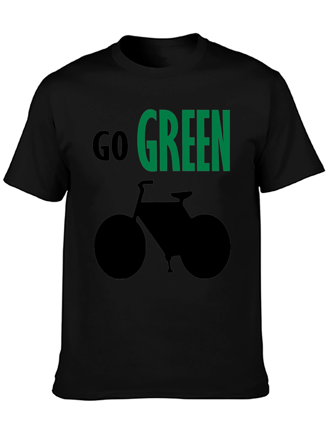 Go Green Bike Graphic T-Shirt