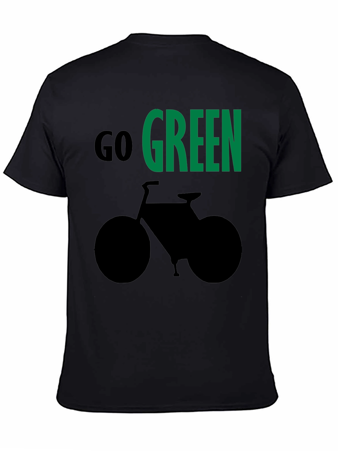 Go Green Bike Graphic T-Shirt