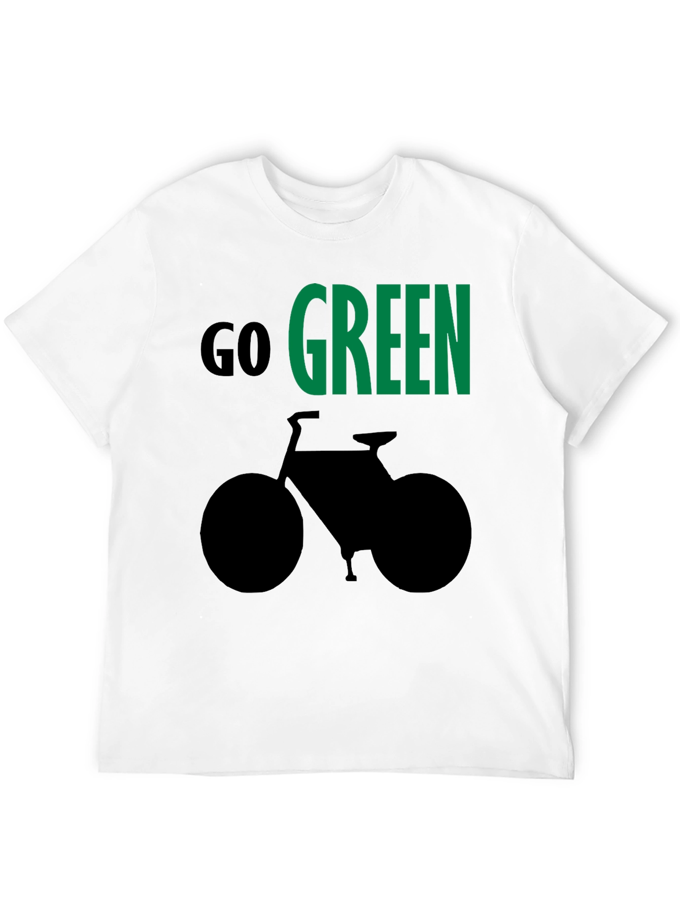 Go Green Bike Graphic T-Shirt