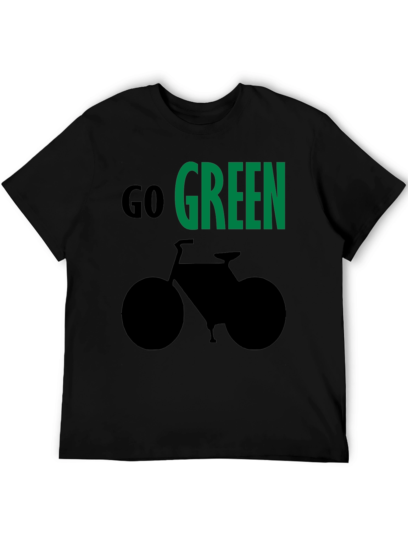 Go Green Bike Graphic T-Shirt
