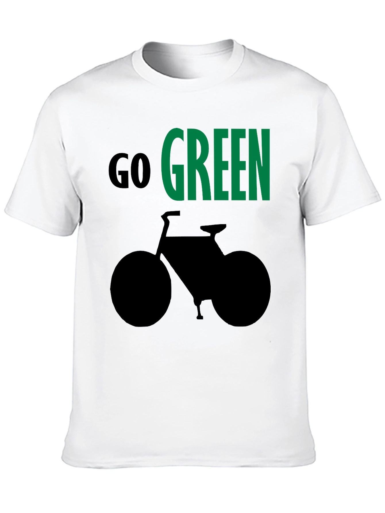 Go Green Bike Graphic T-Shirt