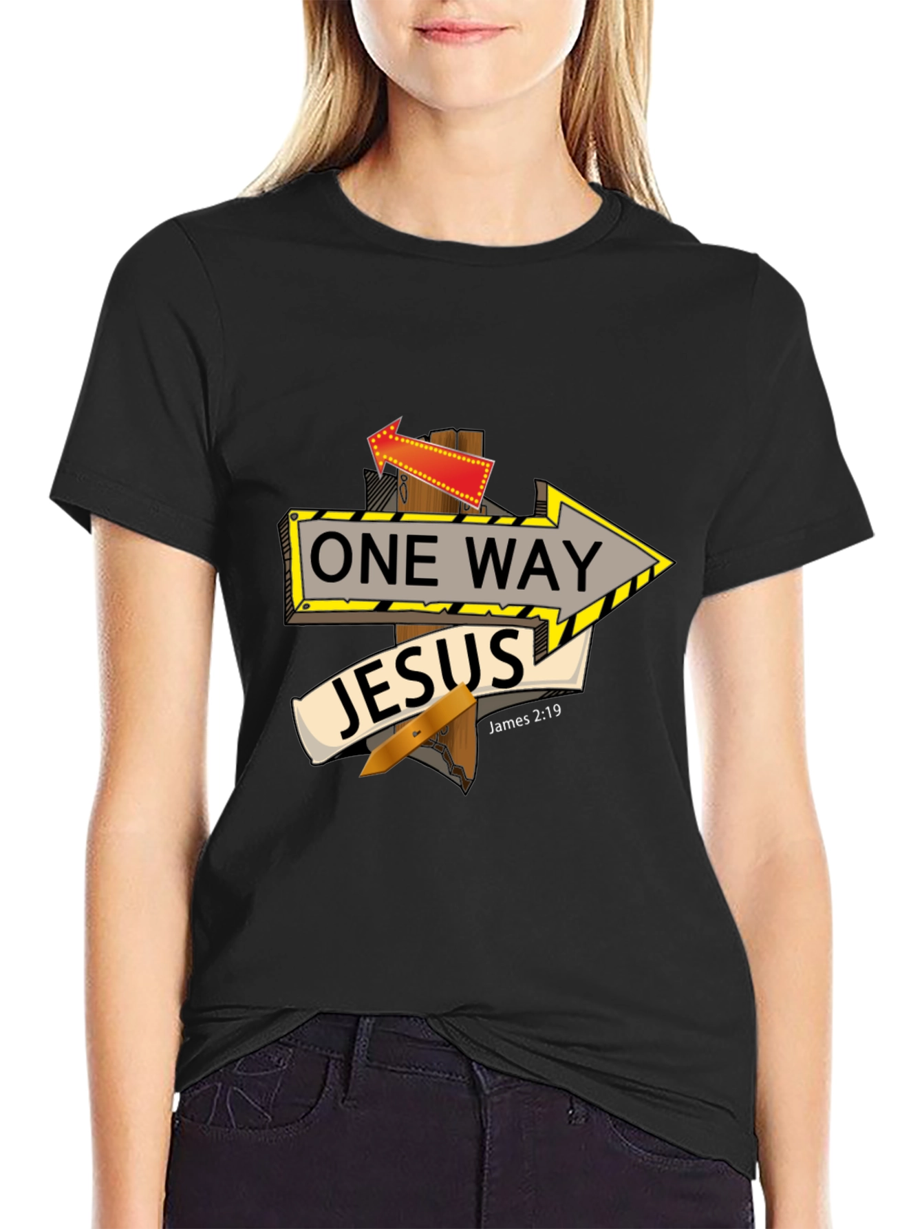 One Way Jesus Graphic T-Shirt
